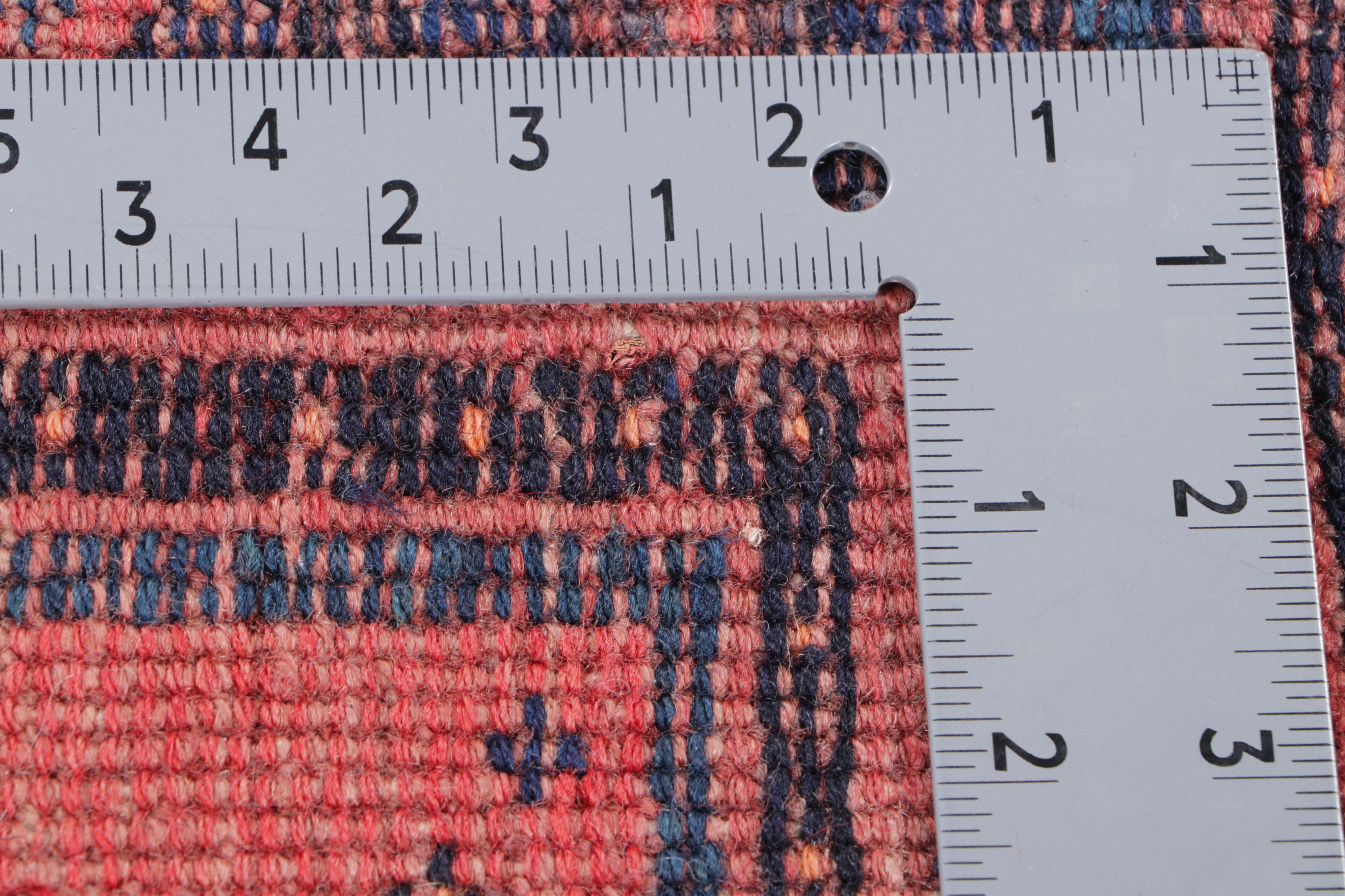 4'2 x 8'6 Hand-Knotted Afghan Baluch Area Rug