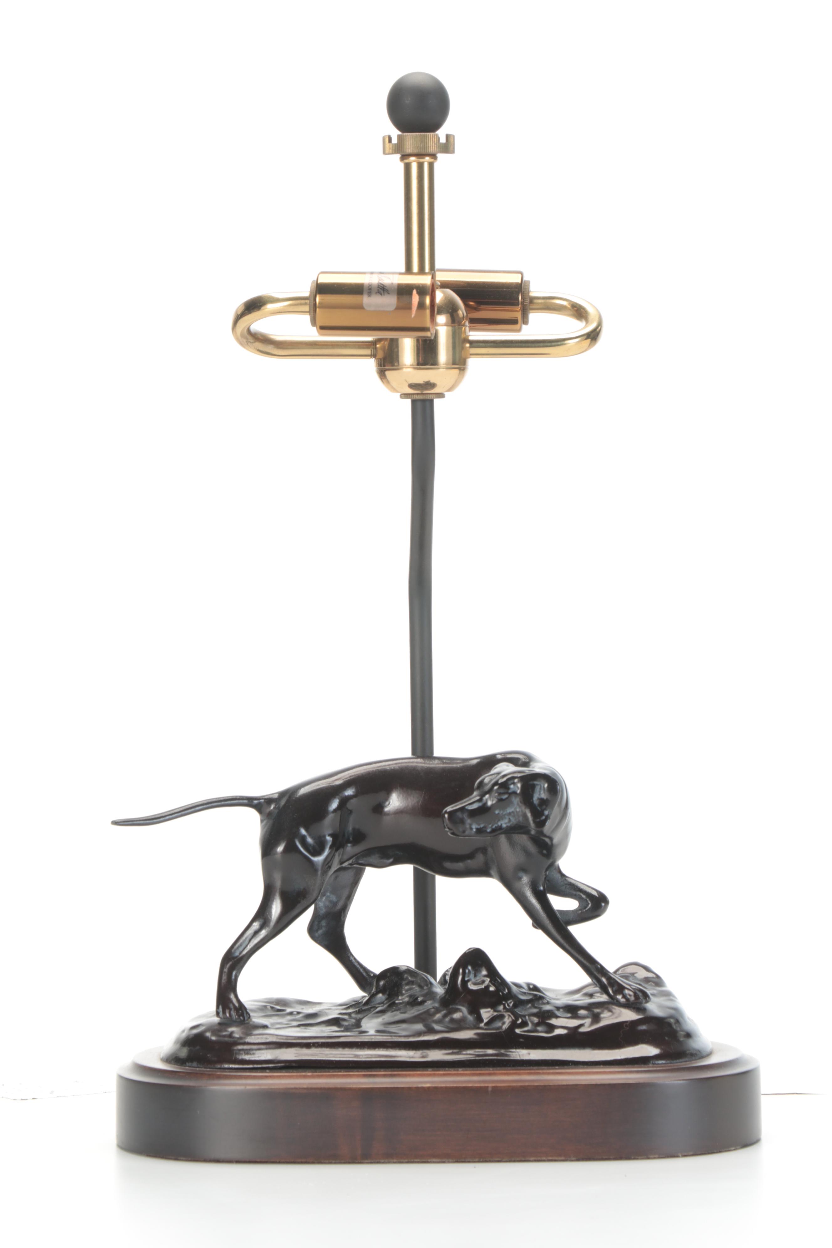 Mario Buatta for Frederick Cooper Cast Metal Table Lamp