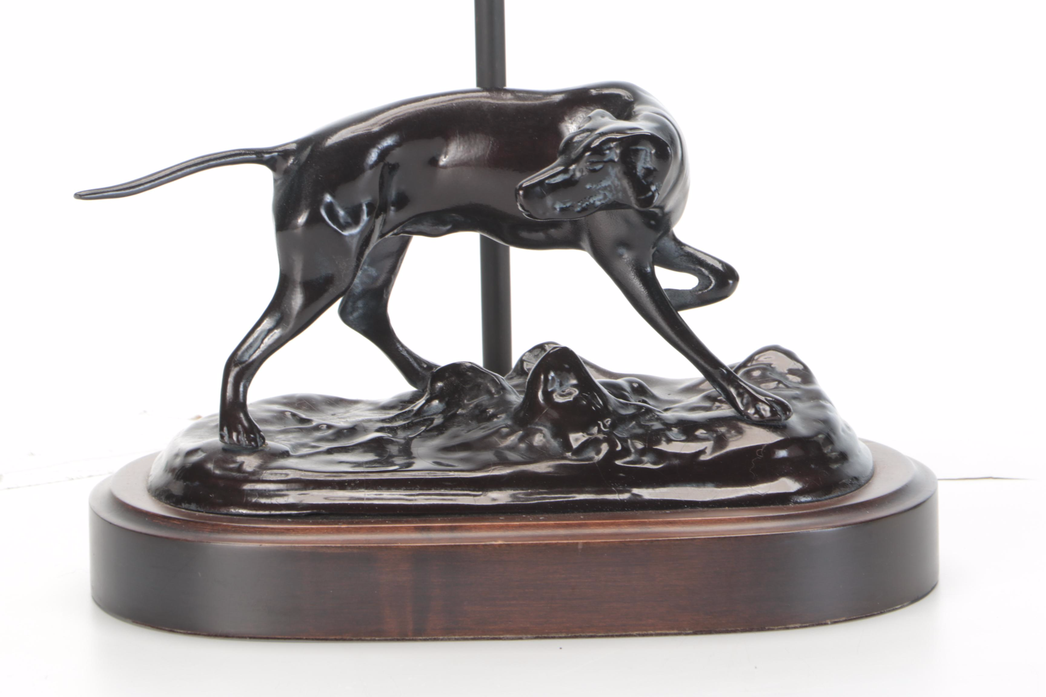 Mario Buatta for Frederick Cooper Cast Metal Table Lamp