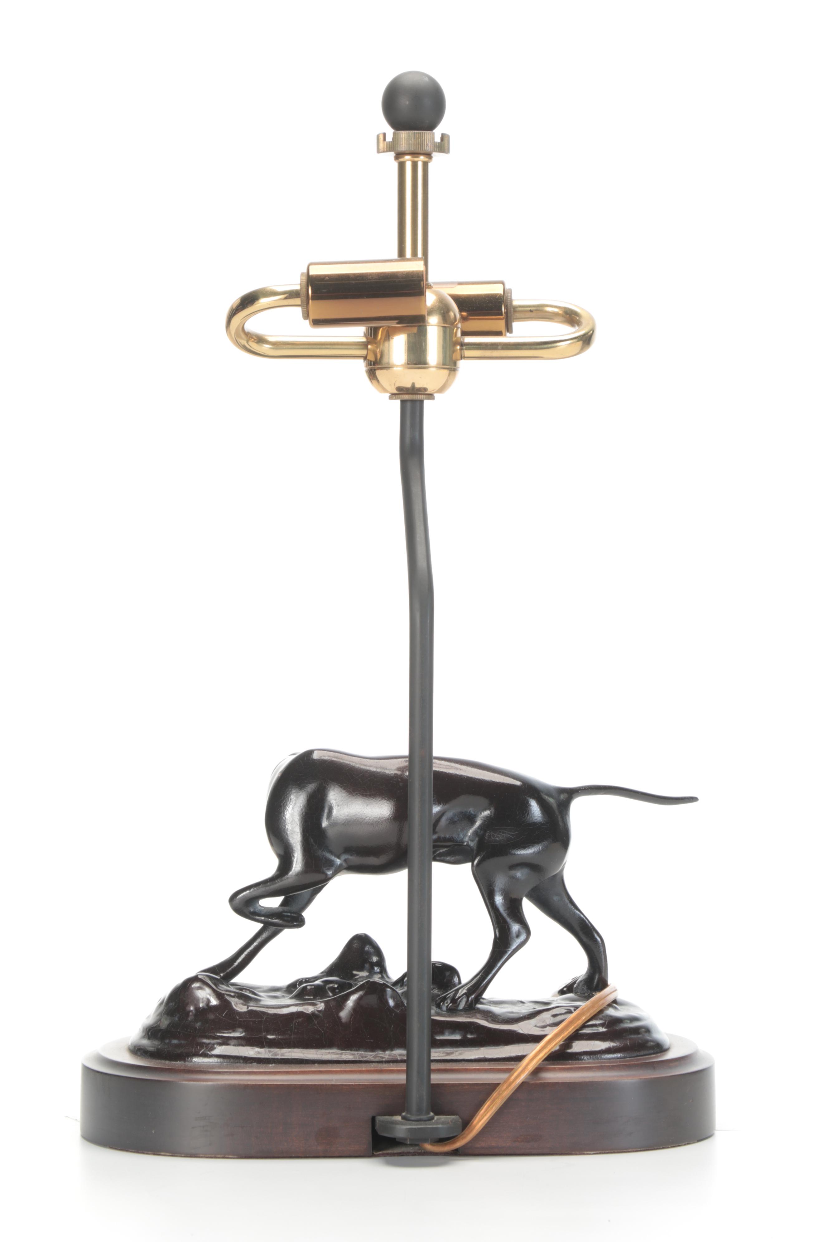 Mario Buatta for Frederick Cooper Cast Metal Table Lamp