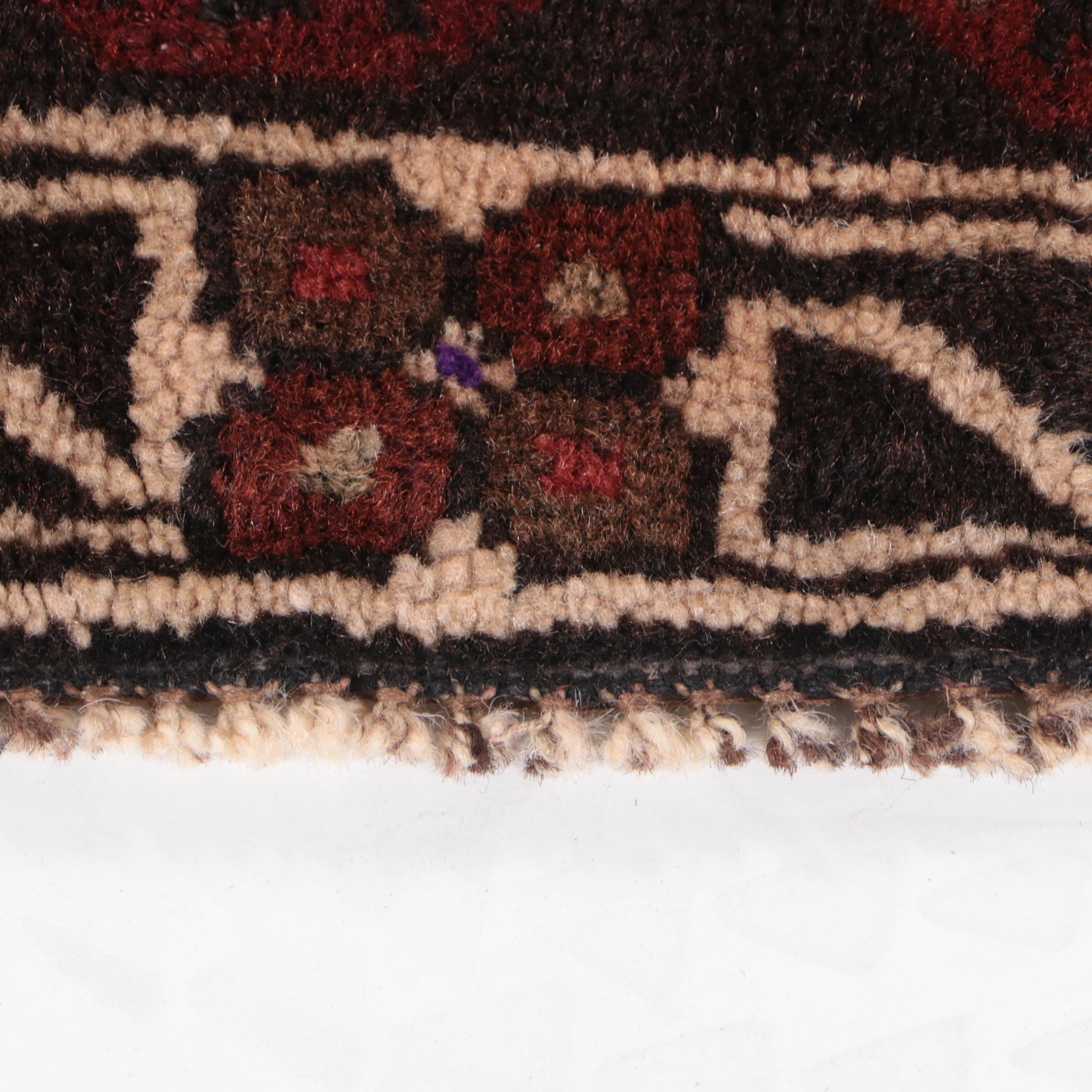 2' x 2' Hand-Knotted Afghan Baluch Floor Mat