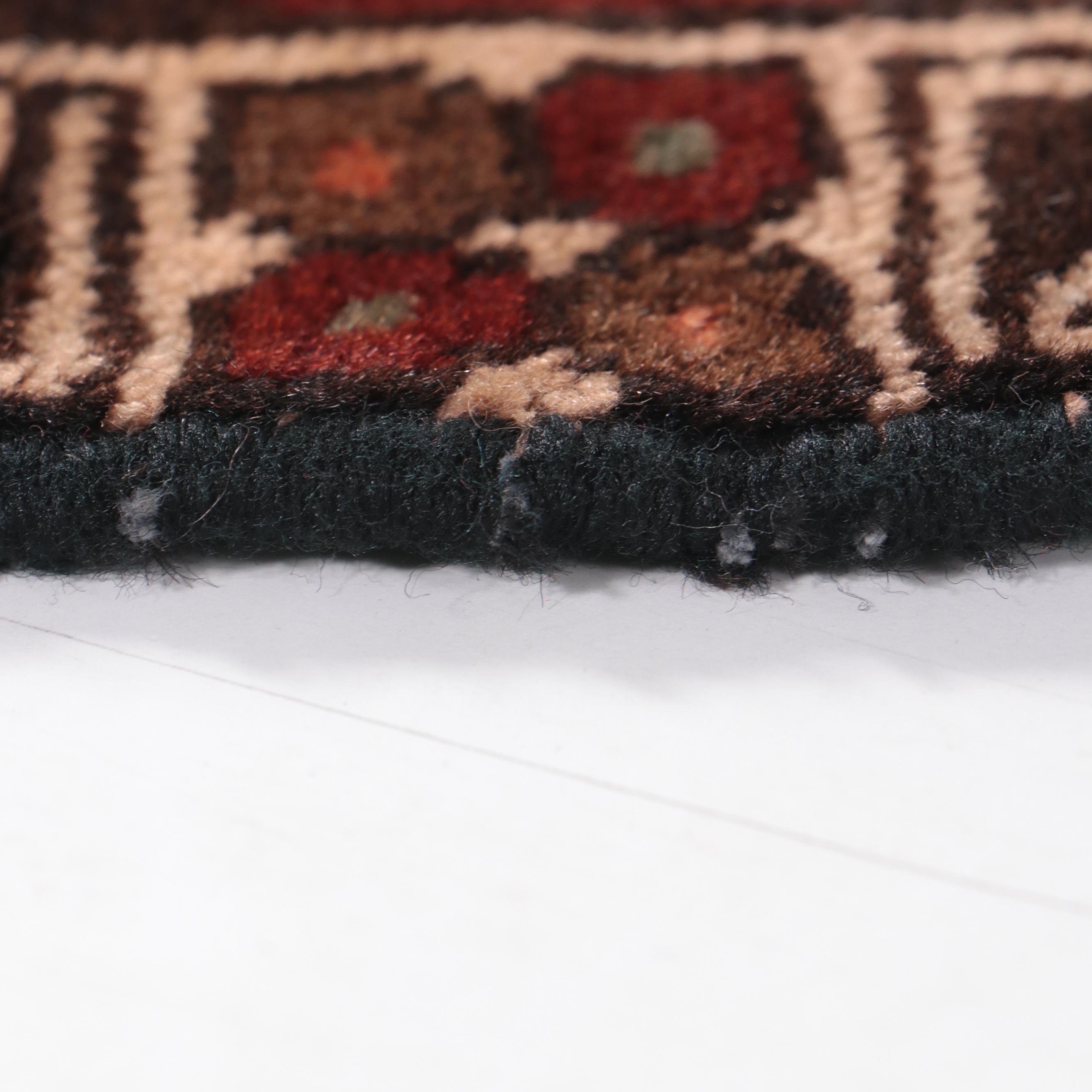 2' x 2' Hand-Knotted Afghan Baluch Floor Mat