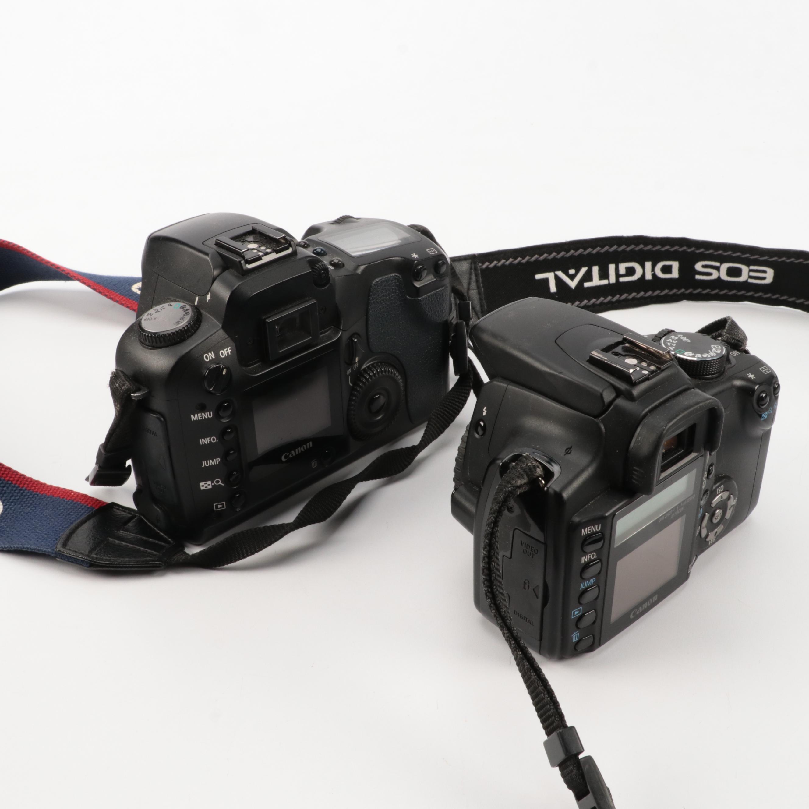 Canon EOS D60 and Rebel XT DSLR Cameras