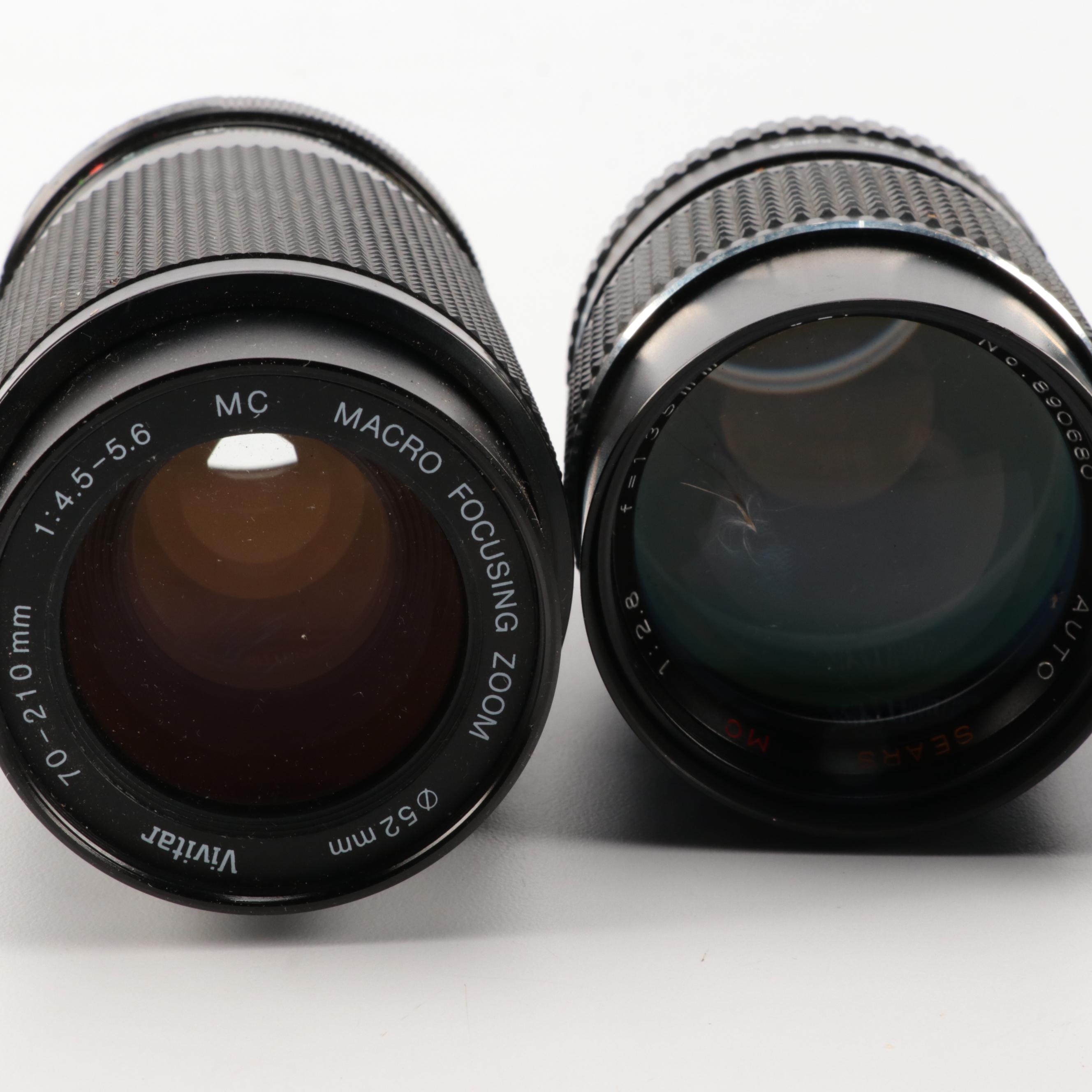 Vivitar, Kalimar, Sears and JC Penney Camera Lenses