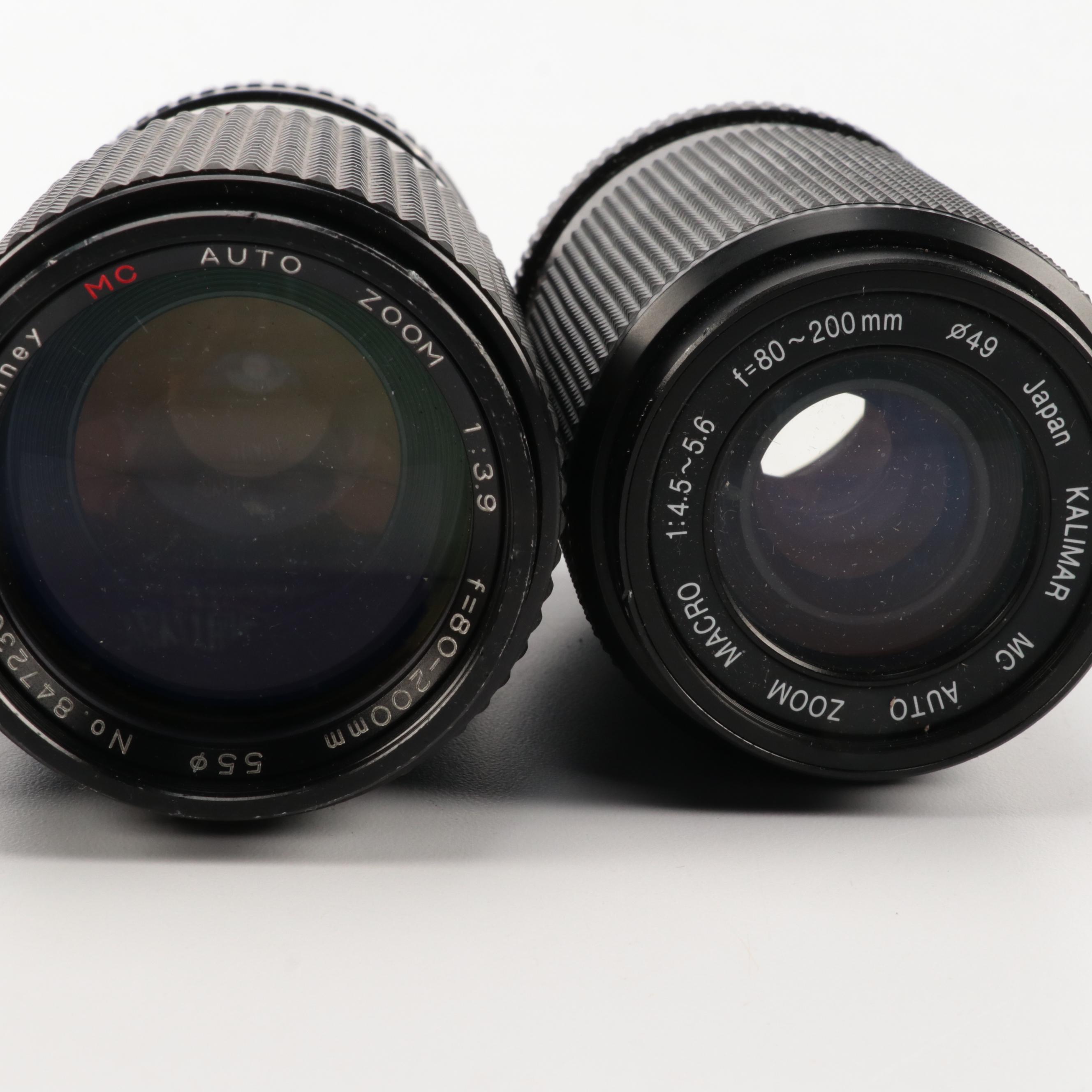 Vivitar, Kalimar, Sears and JC Penney Camera Lenses