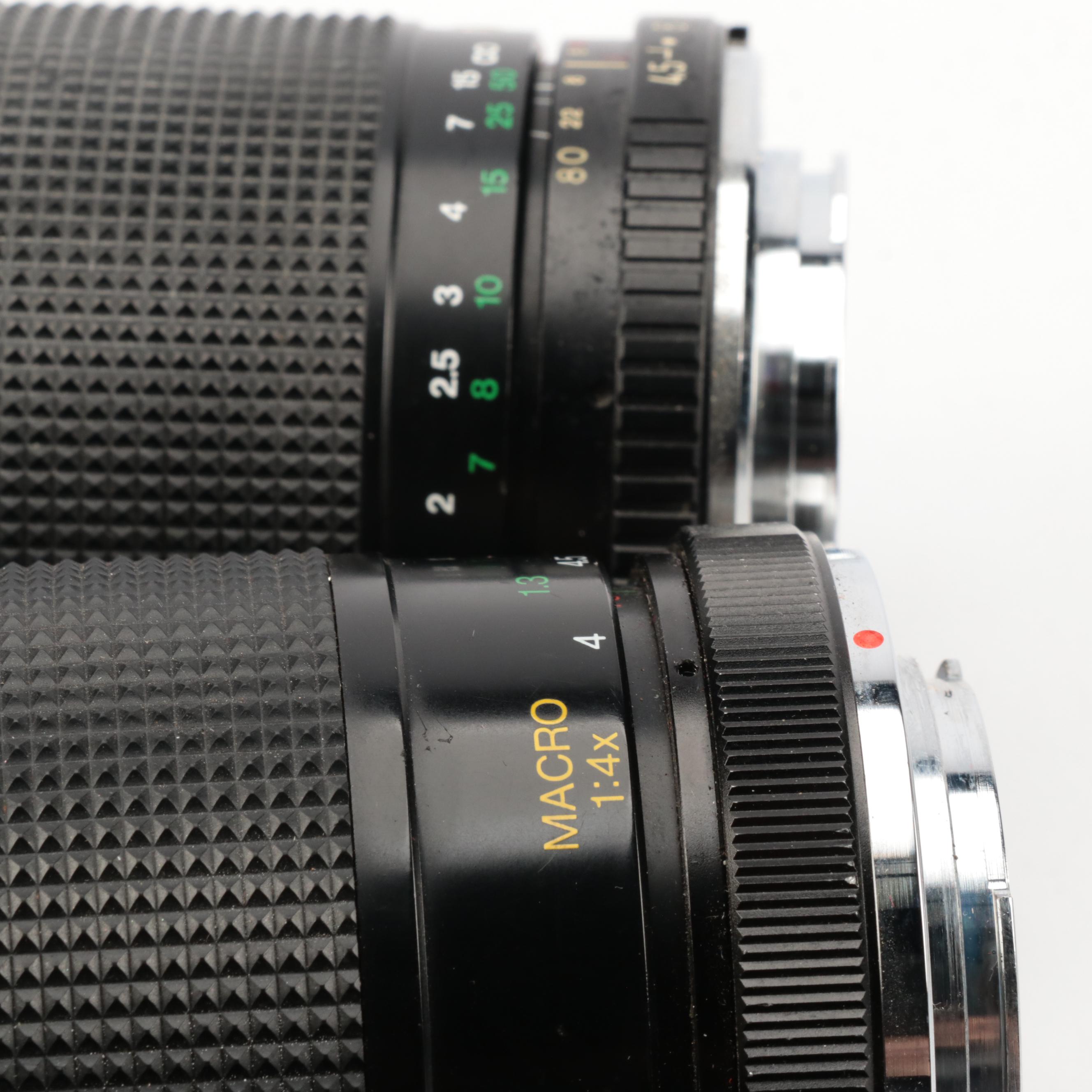 Vivitar, Kalimar, Sears and JC Penney Camera Lenses