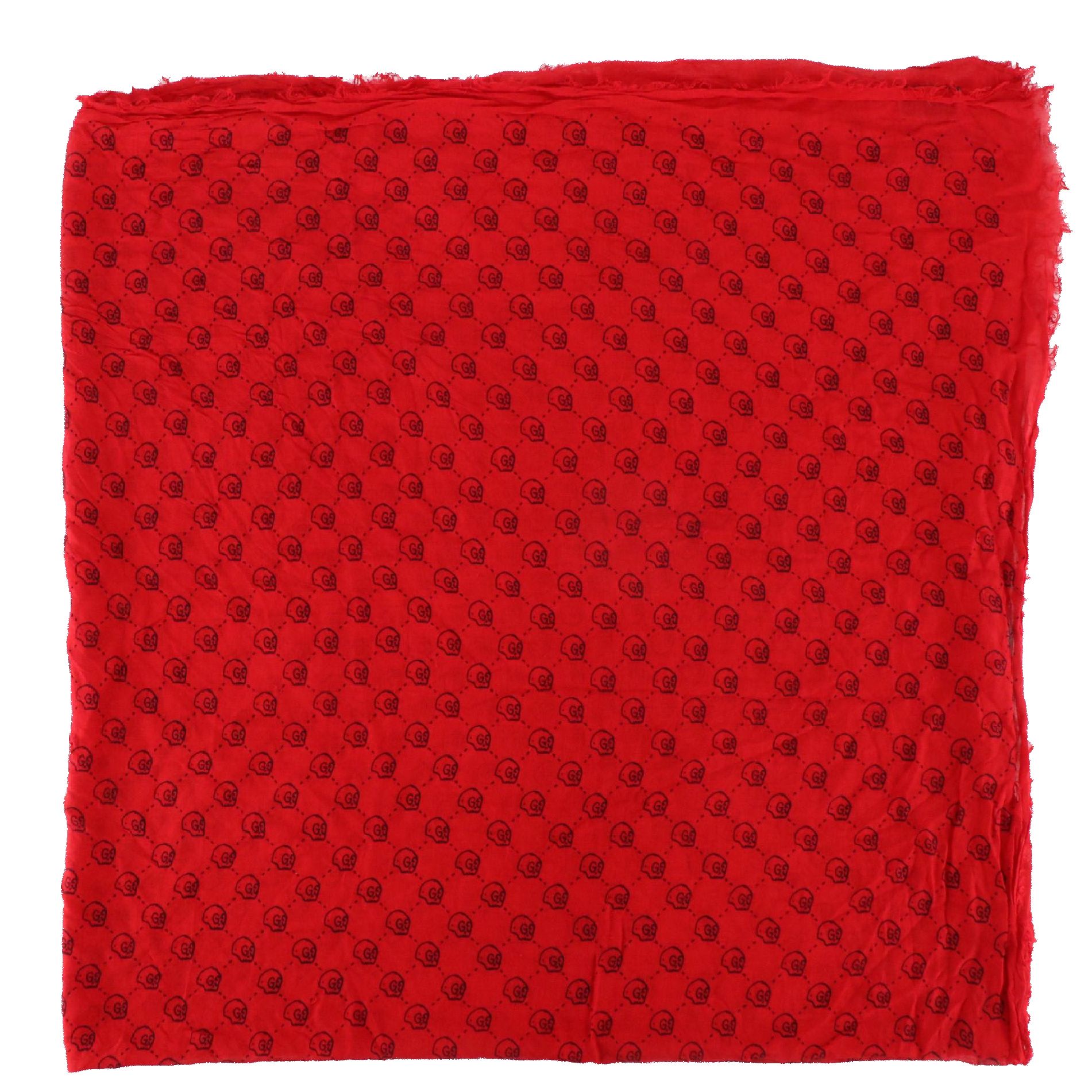 Gucci Ghost GG Skull Print Scarf in Modal/Silk