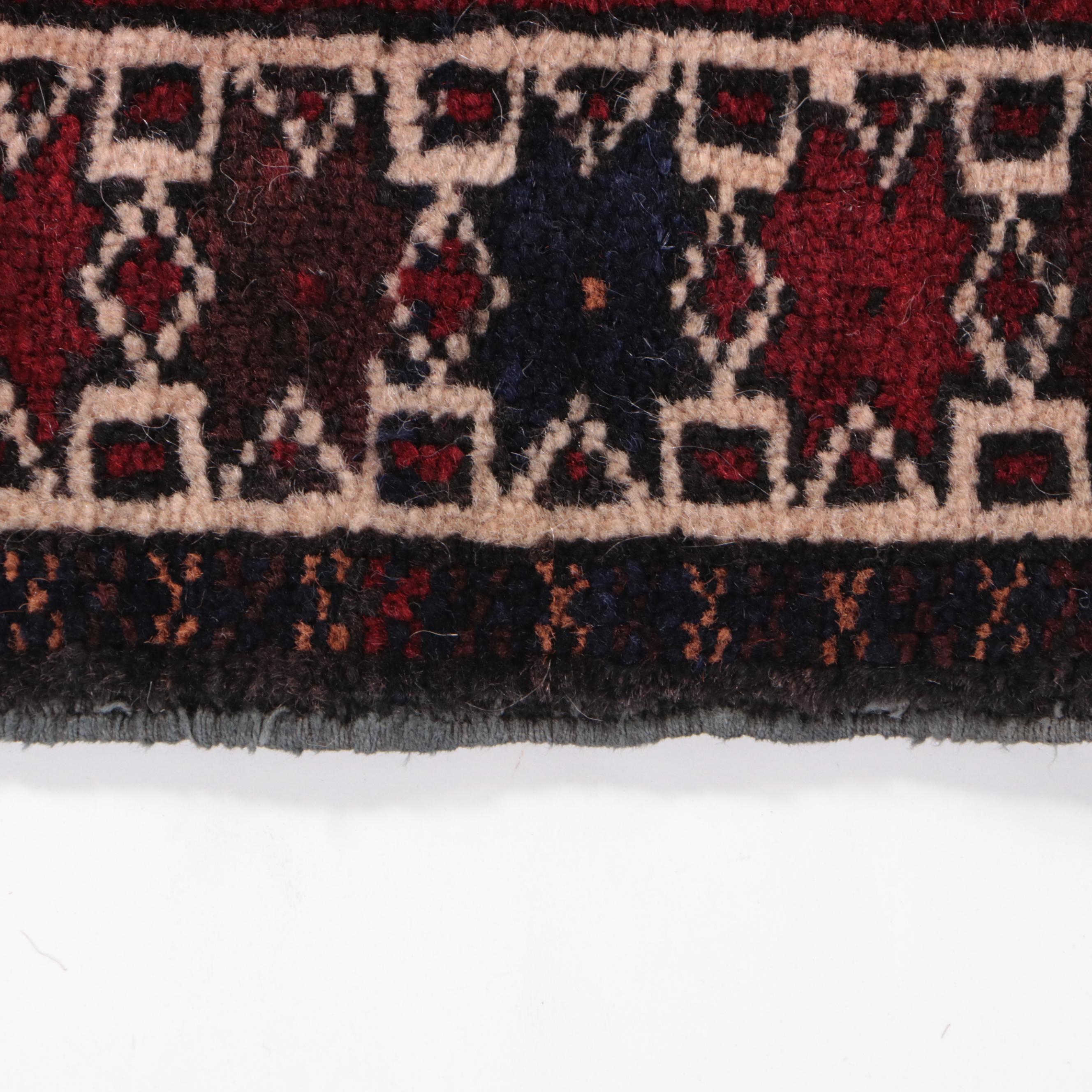 2'5 x 2'9 Hand-Knotted Afghan Baluch Accent Rug
