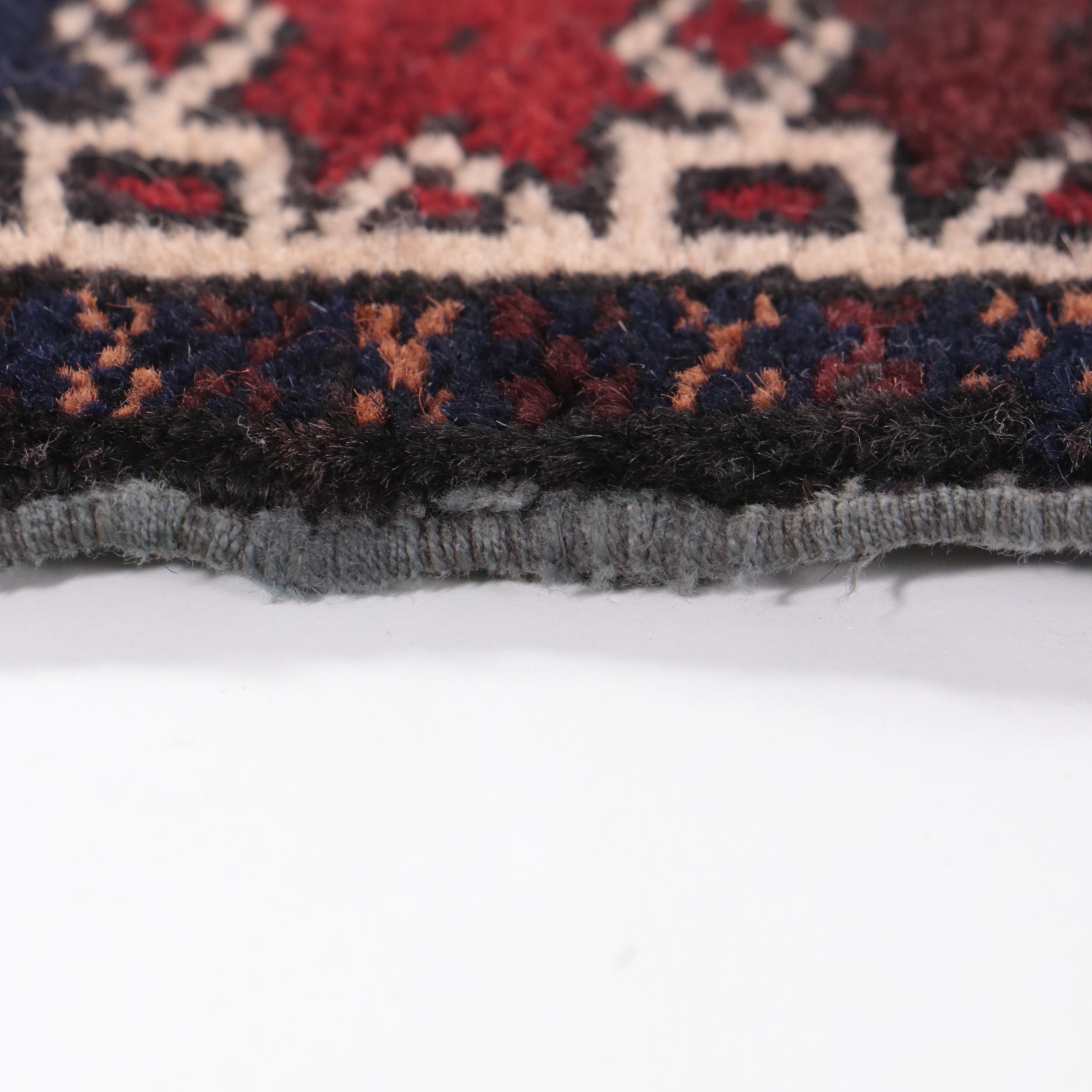 2'5 x 2'9 Hand-Knotted Afghan Baluch Accent Rug