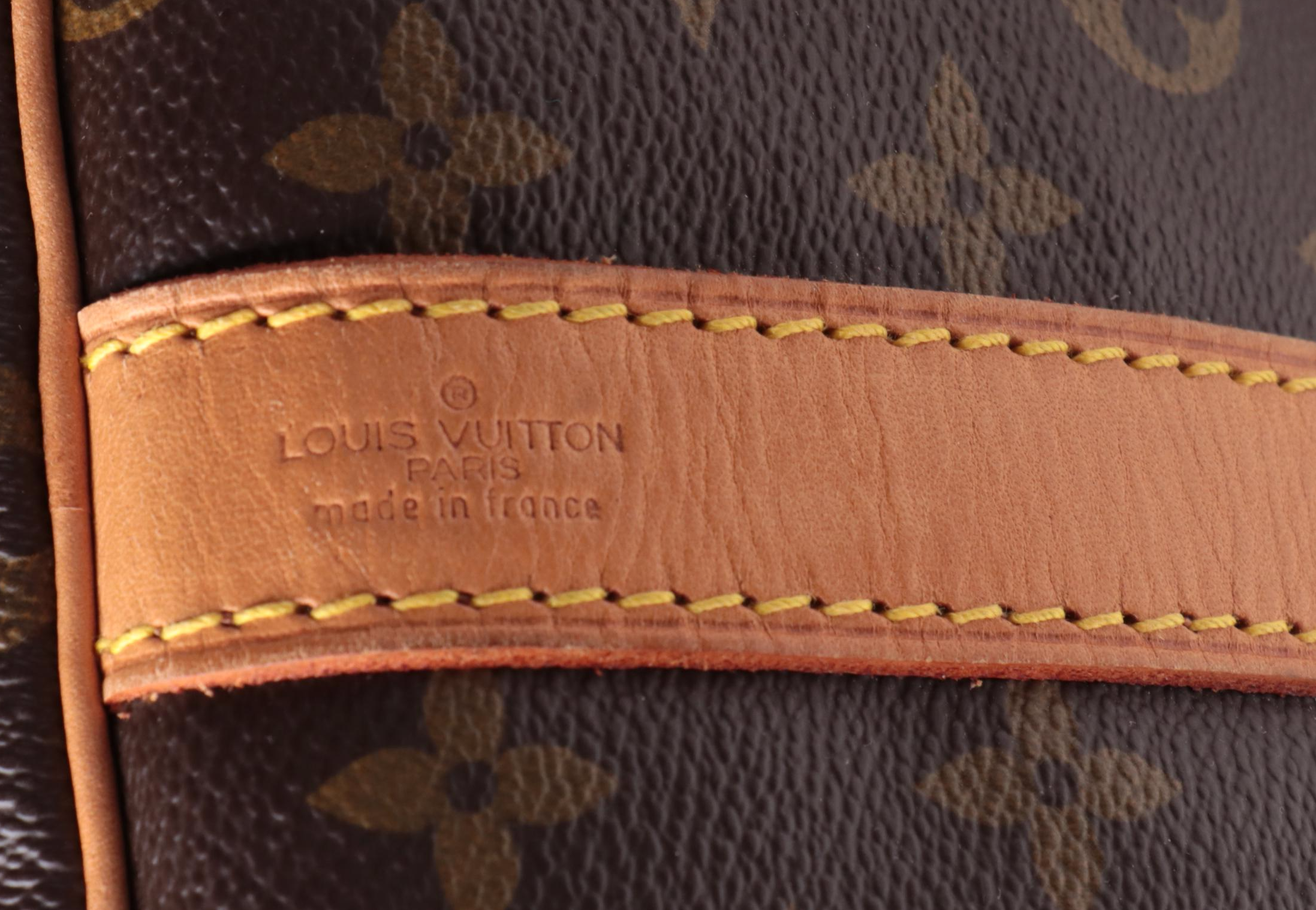 Louis Vuitton Keepall 55 Bandoulière Duffle Bag in Monogram Canvas and Leather