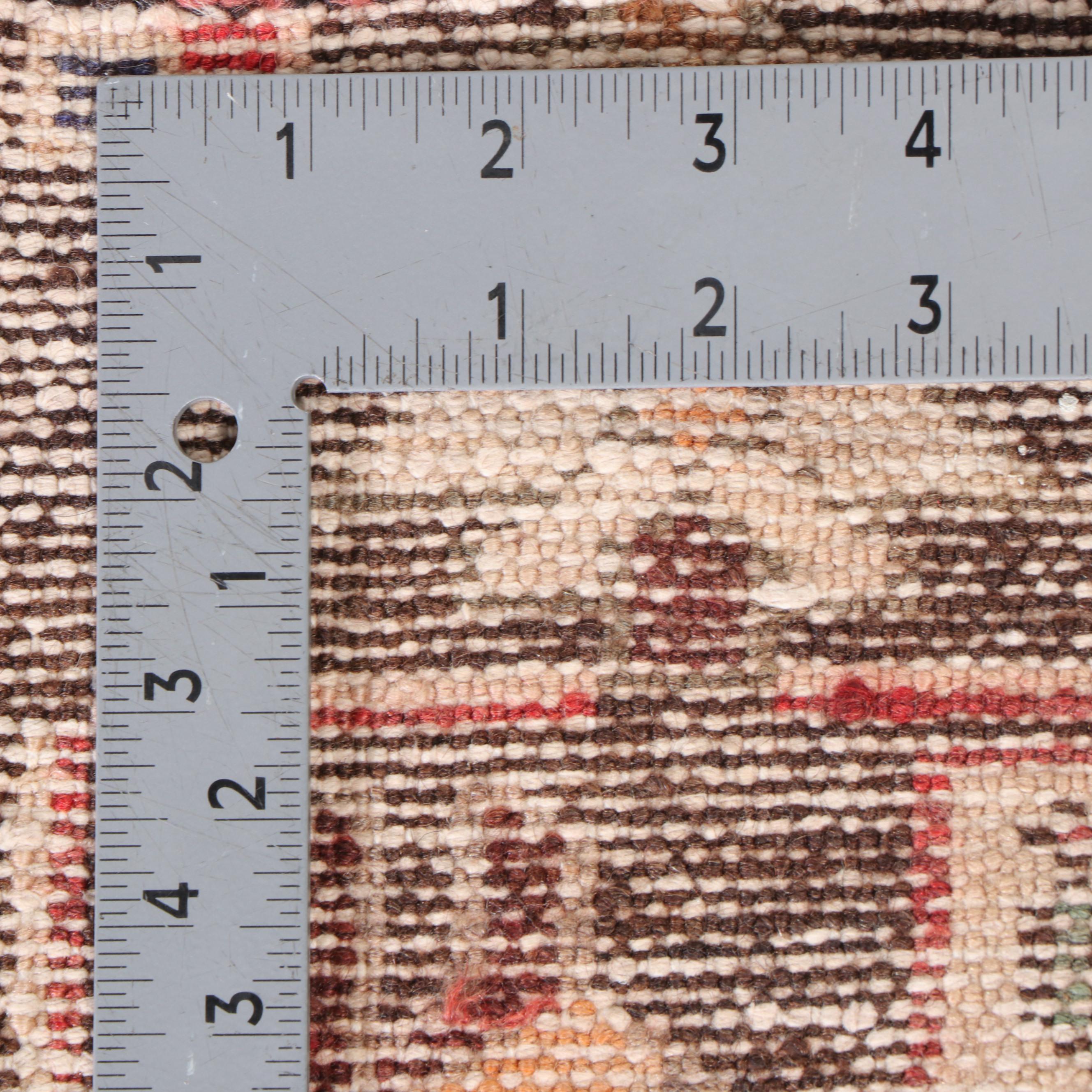 3'7 x 4'2 Hand-Knotted Persian Hamadan Accent Rug