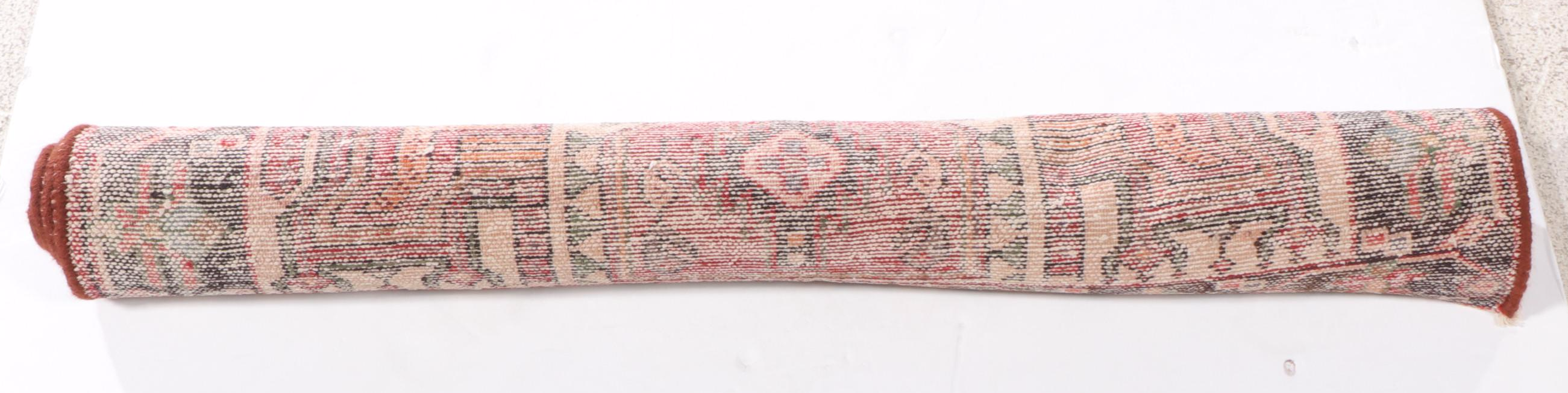 3'7 x 4'2 Hand-Knotted Persian Hamadan Accent Rug