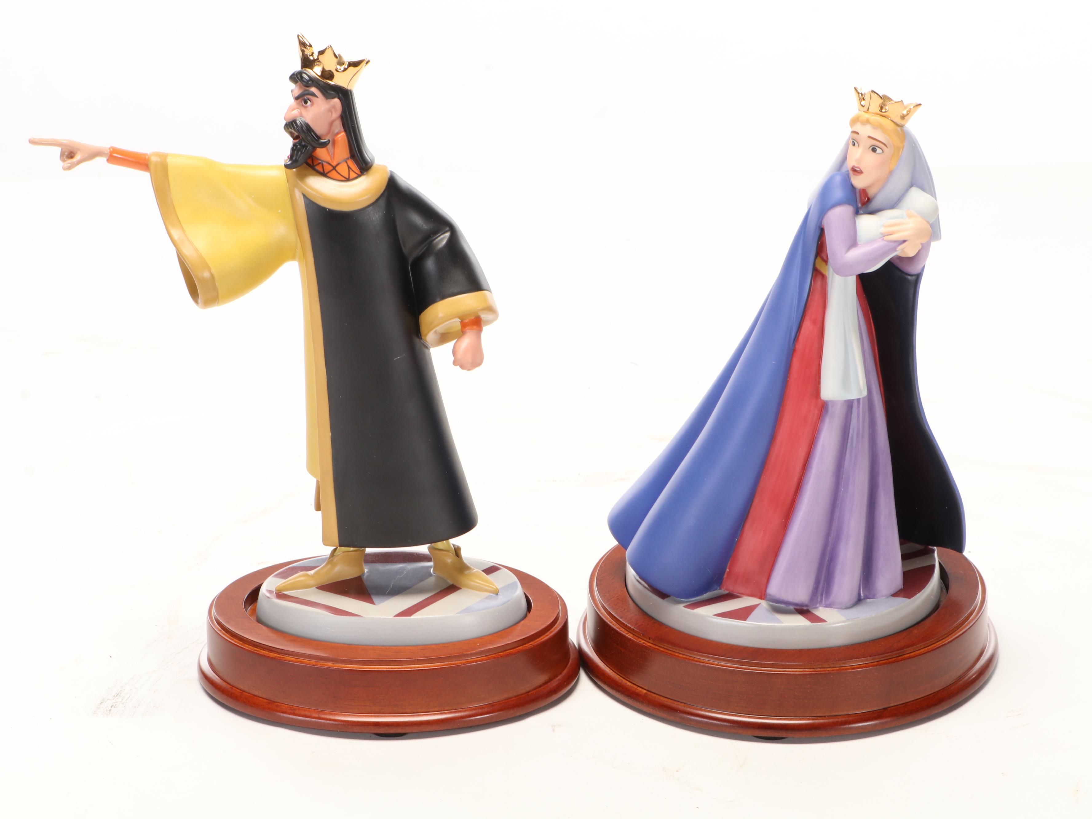Disney 45th Anniversary Limited Edition "An Uninvited Guest" Ceramic Figurines