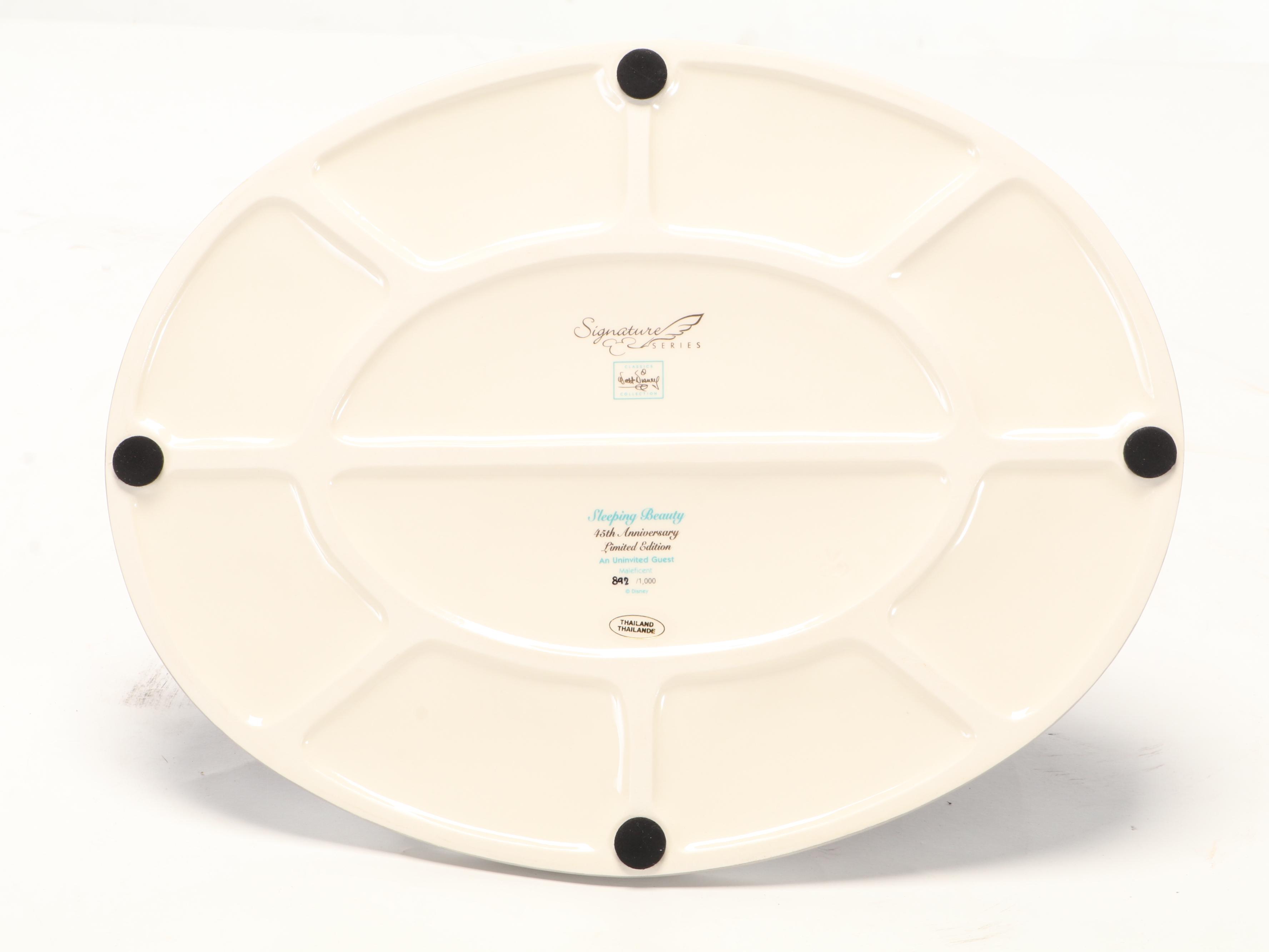 Disney 45th Anniversary Limited Edition "An Uninvited Guest" Ceramic Figurines