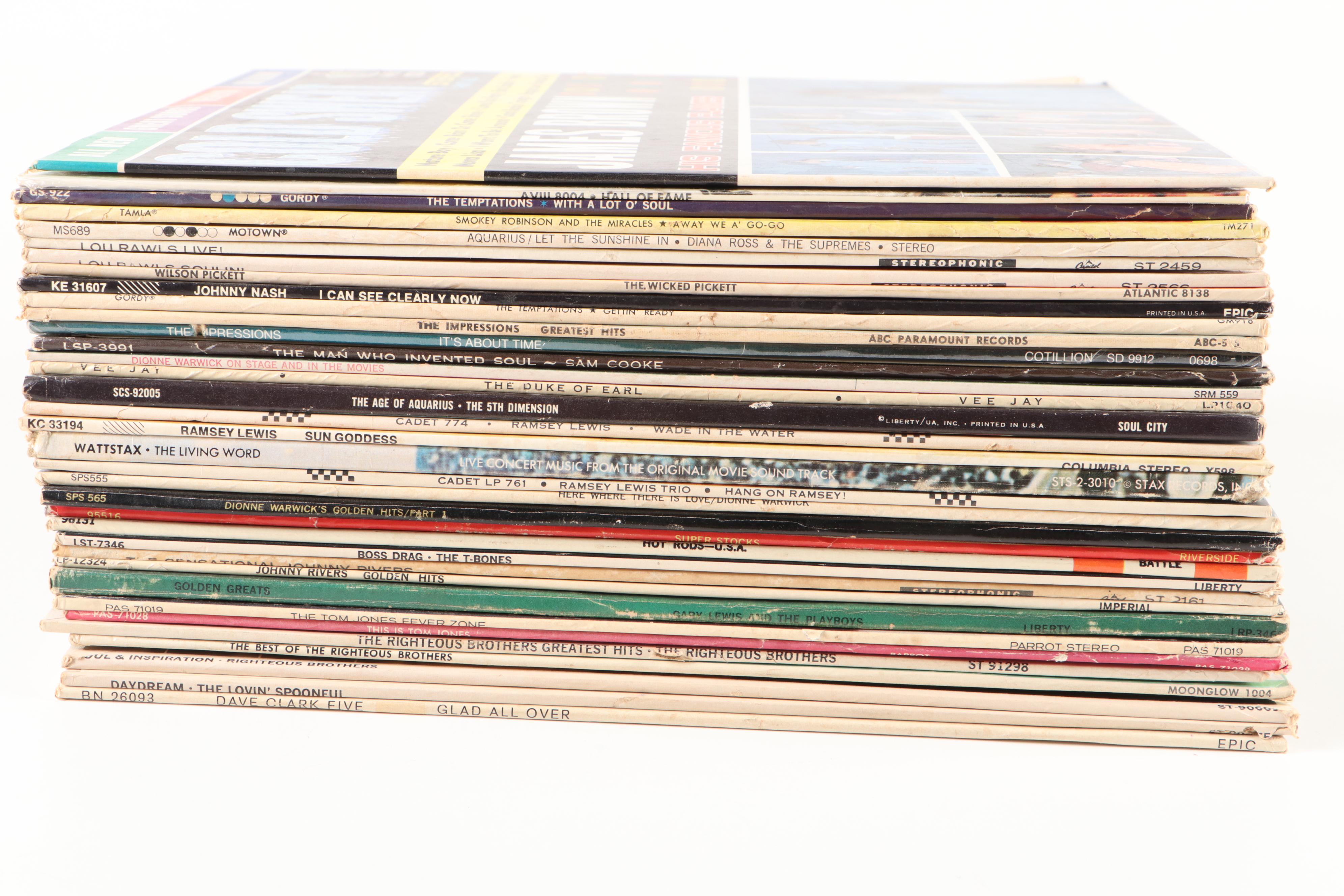 James Brown with Johnny Nash, The Temptations, Diana Ross, and More Records