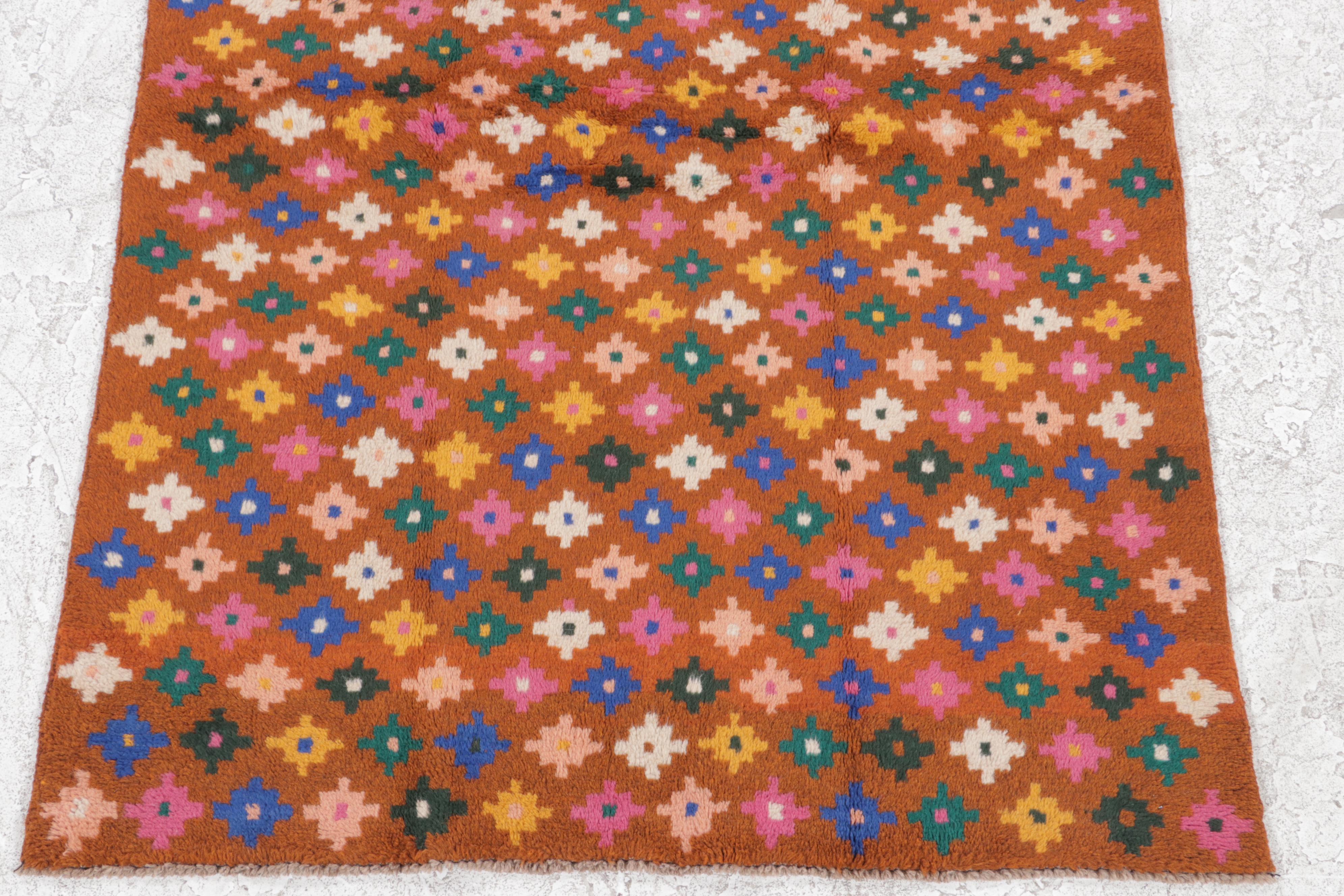 4' x 6' Hand-Knotted Indo-Persian Gabbeh Area Rug