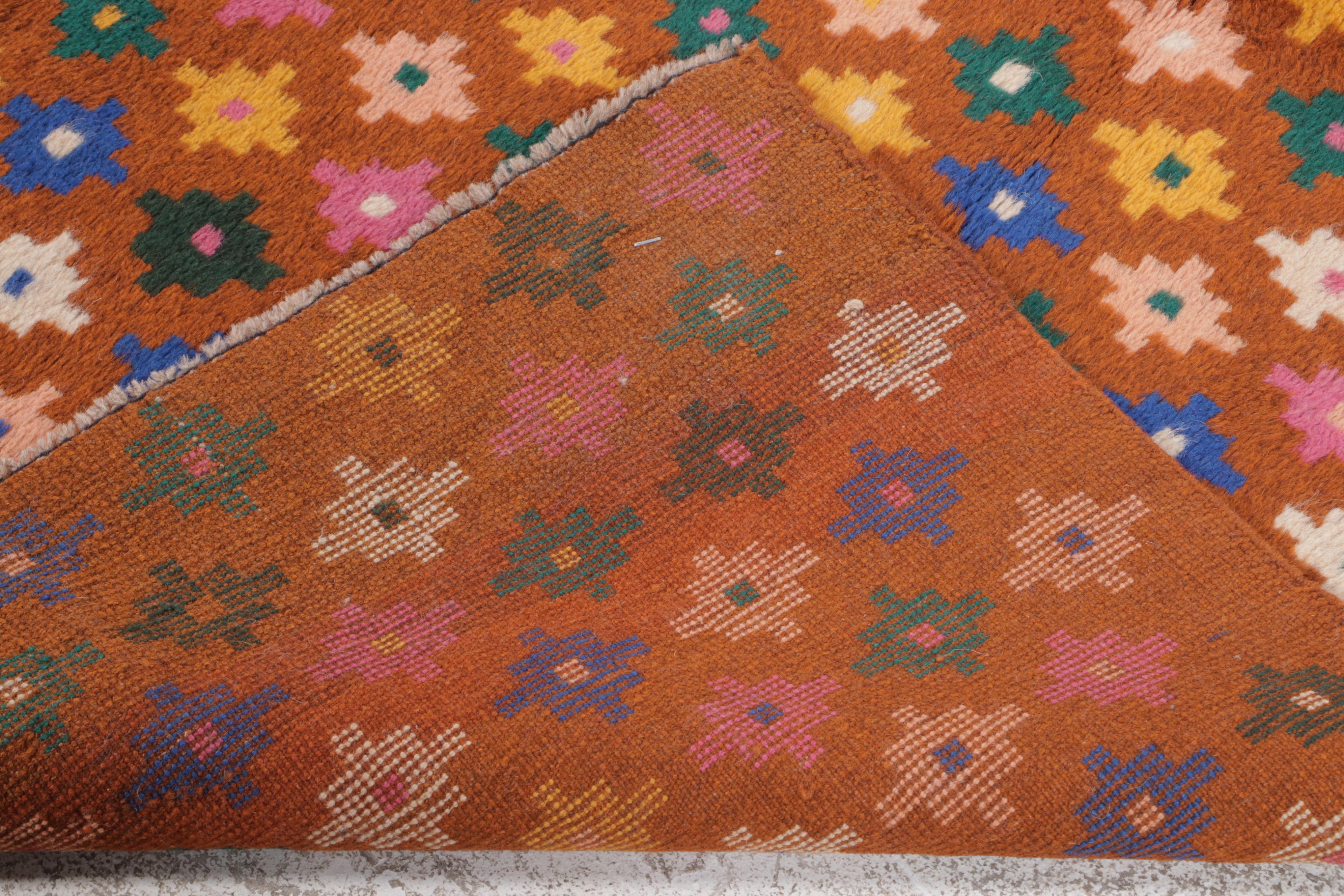 4' x 6' Hand-Knotted Indo-Persian Gabbeh Area Rug
