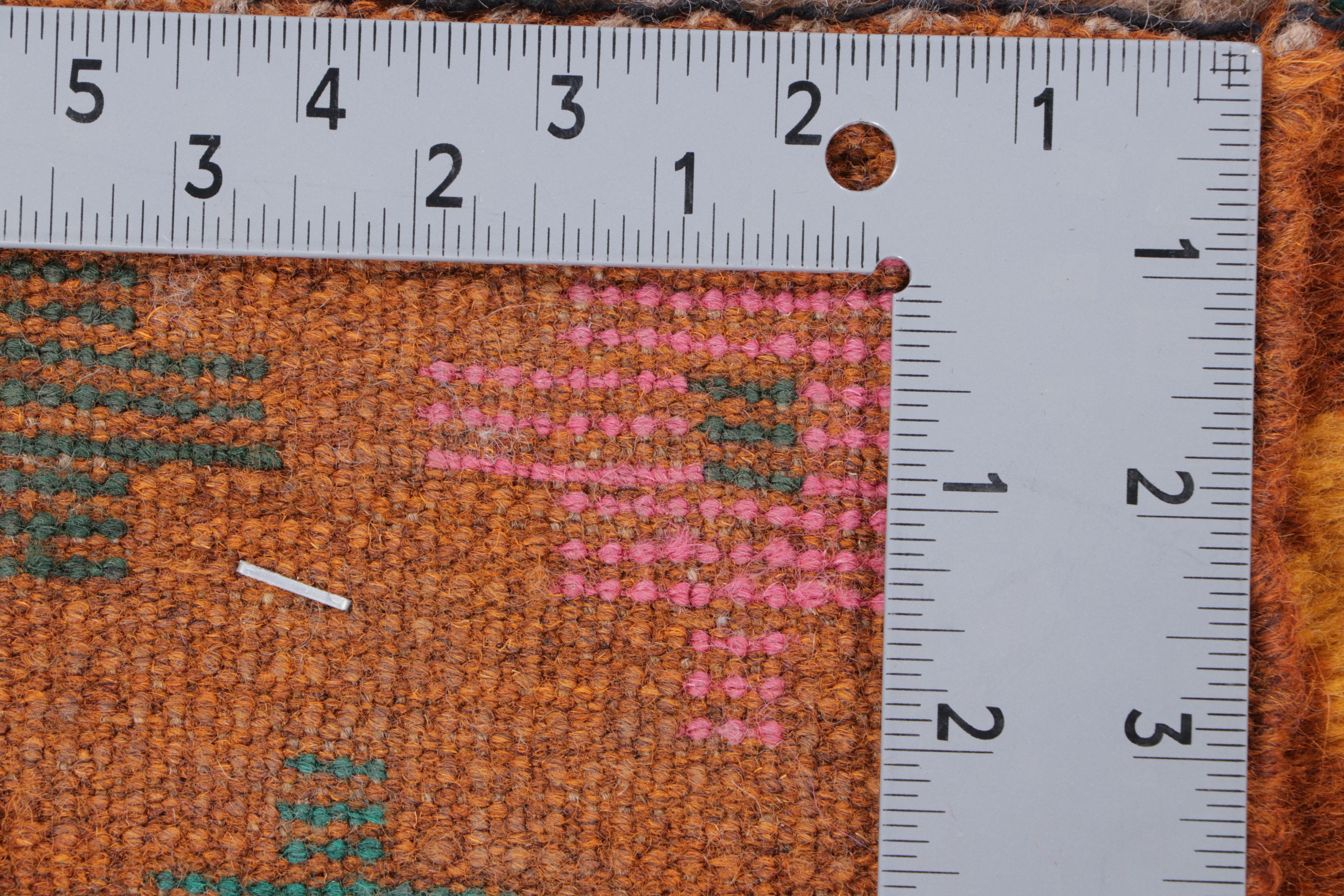 4' x 6' Hand-Knotted Indo-Persian Gabbeh Area Rug