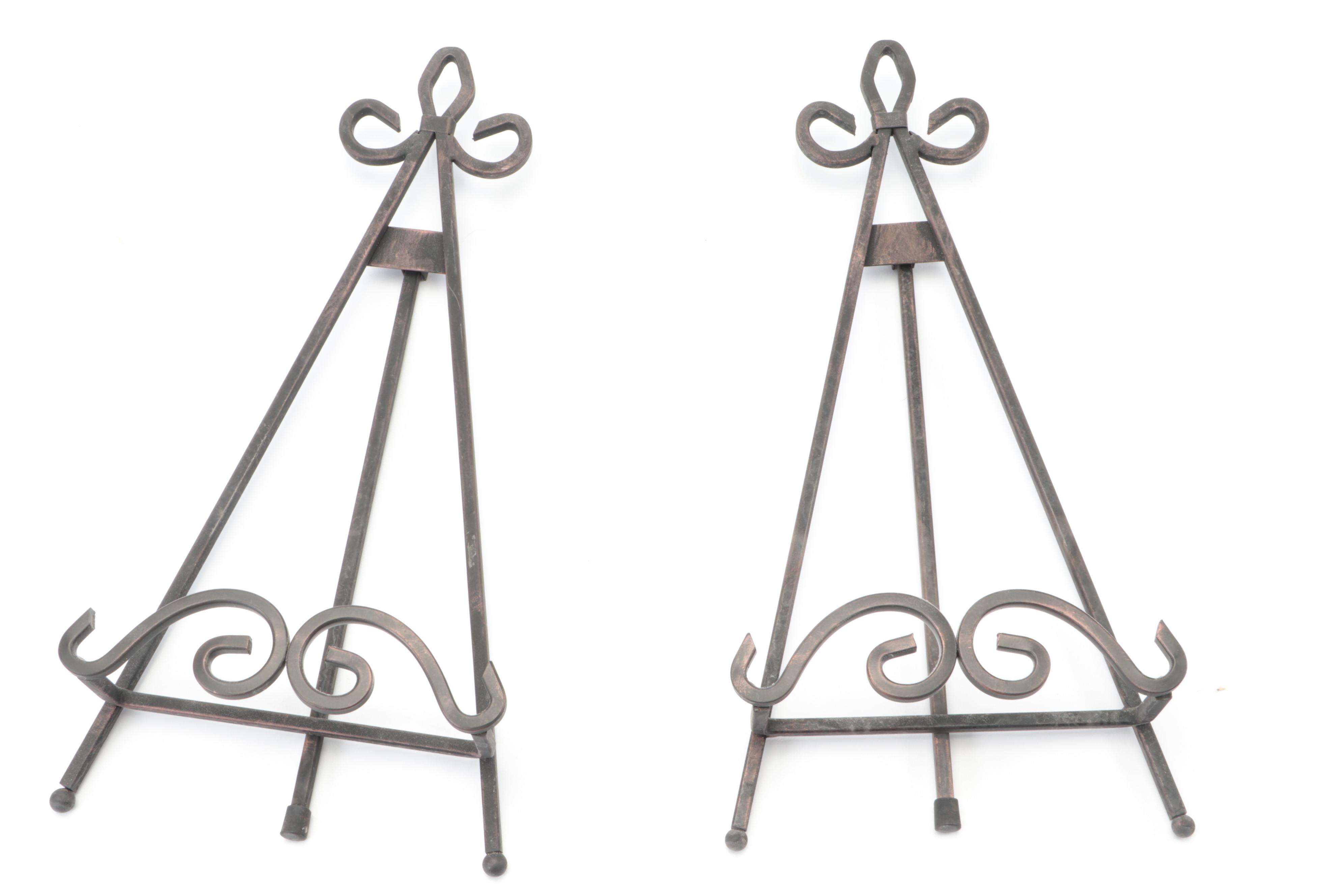 Matched Pair of Japanese Cloisonné Garden Motif Dishes