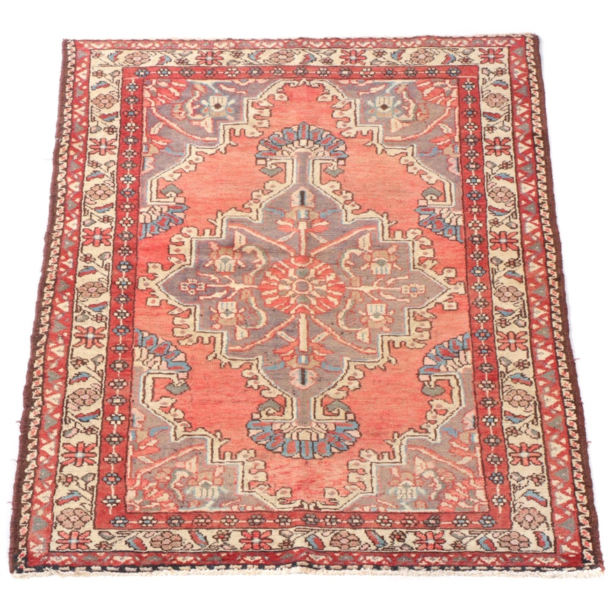 3'6 x 5' Hand-Knotted Persian Malayer Area Rug