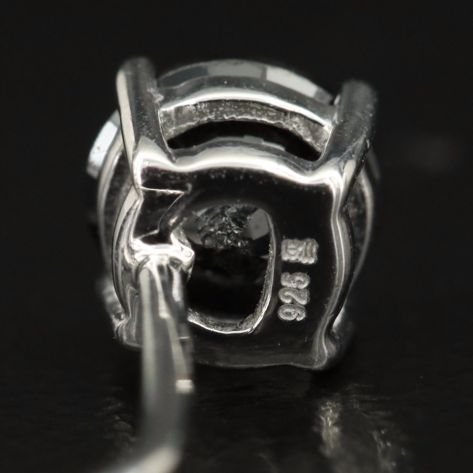 Sterling Cubic Zirconia Stud and Enhancer Earrings