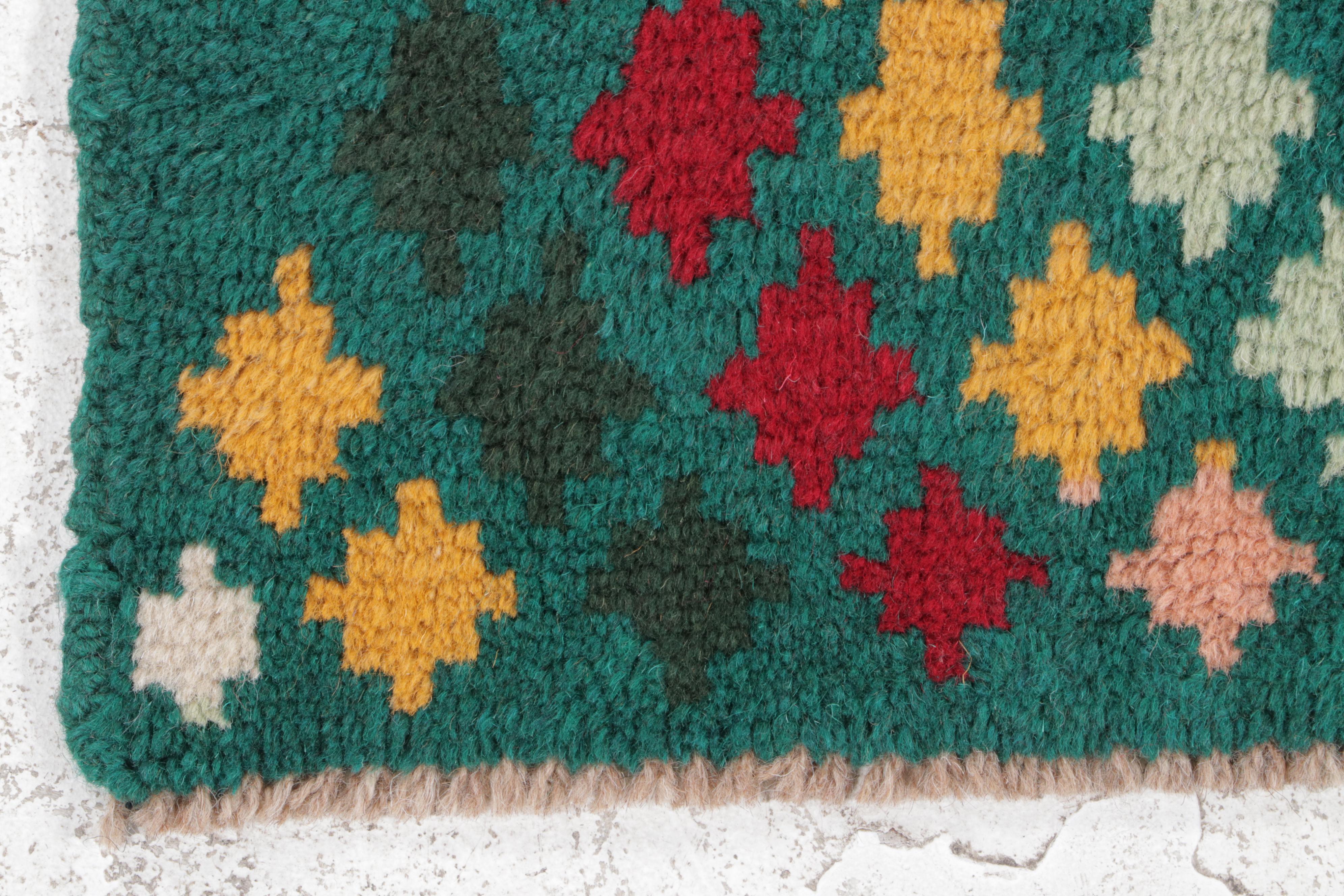 4' x 5'10 Hand-Knotted Indo-Persian Gabbeh Area Rug