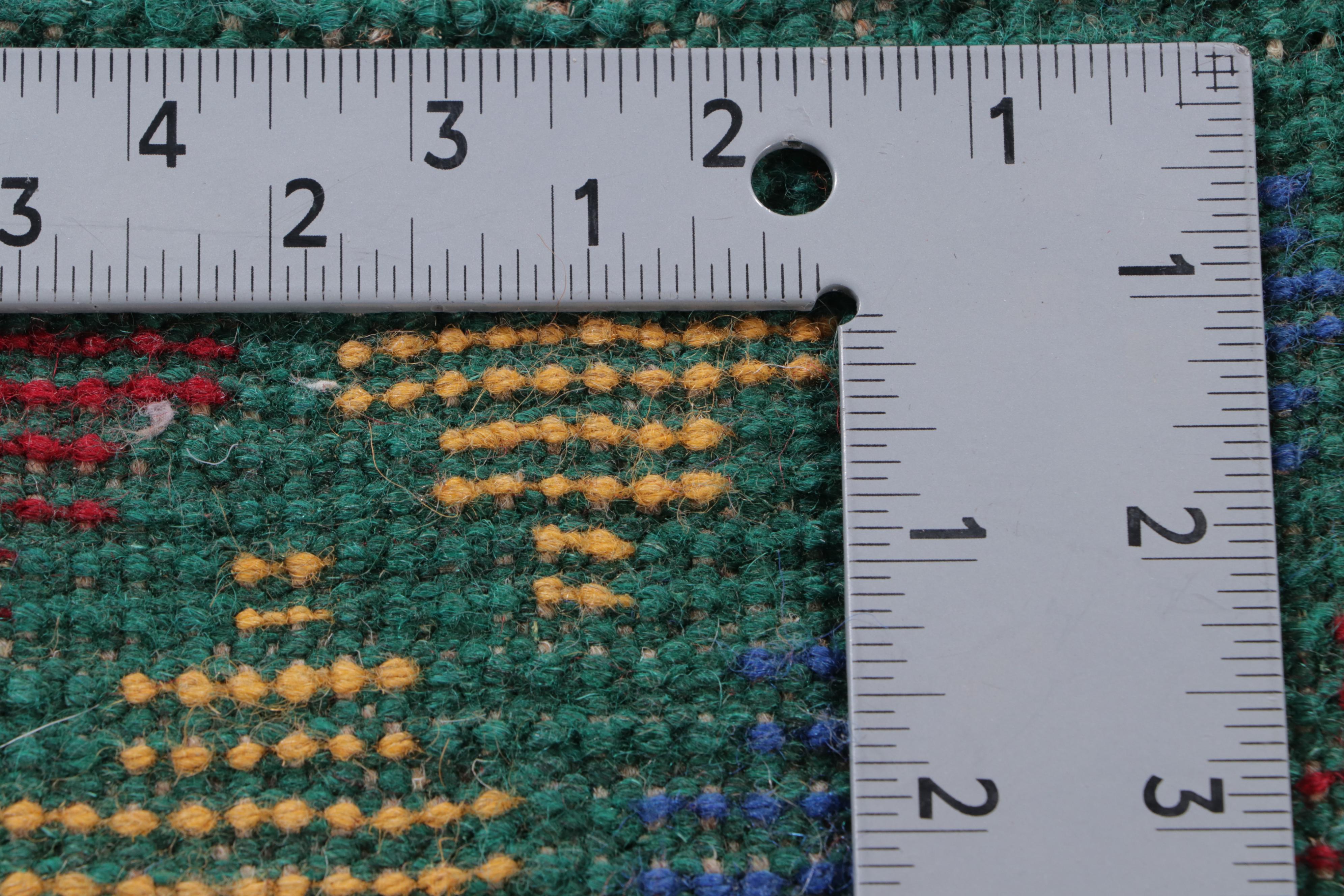 4' x 5'10 Hand-Knotted Indo-Persian Gabbeh Area Rug