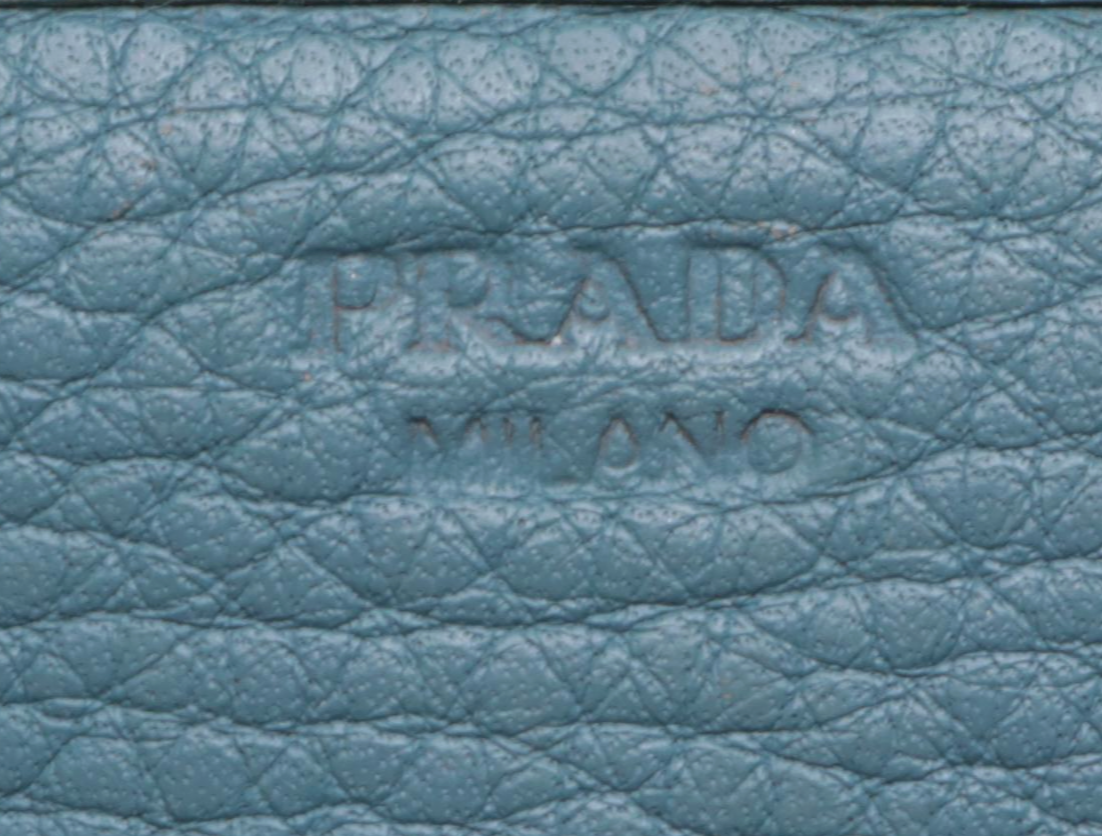 Prada Continental Wallet in Vitello Daino Leather