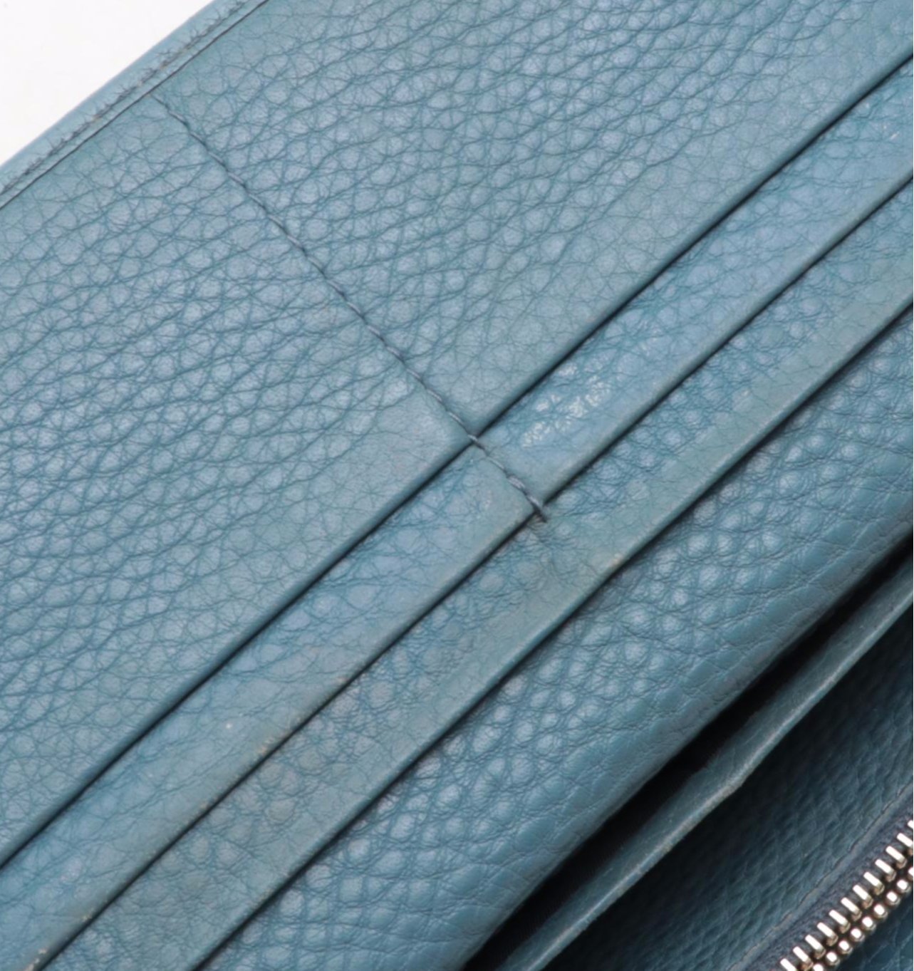 Prada Continental Wallet in Vitello Daino Leather