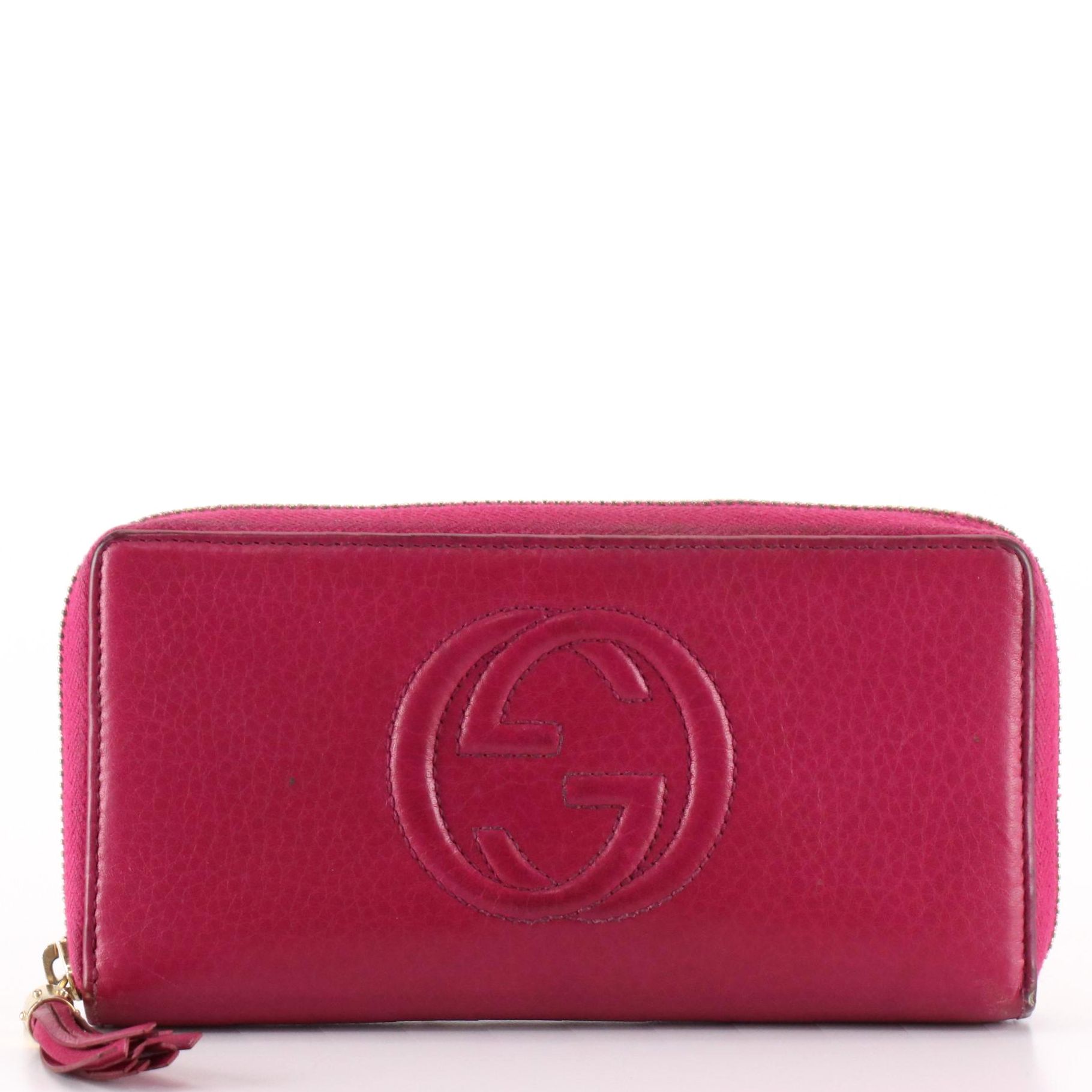 Gucci Soho Zip-Around Wallet in Grain Leather