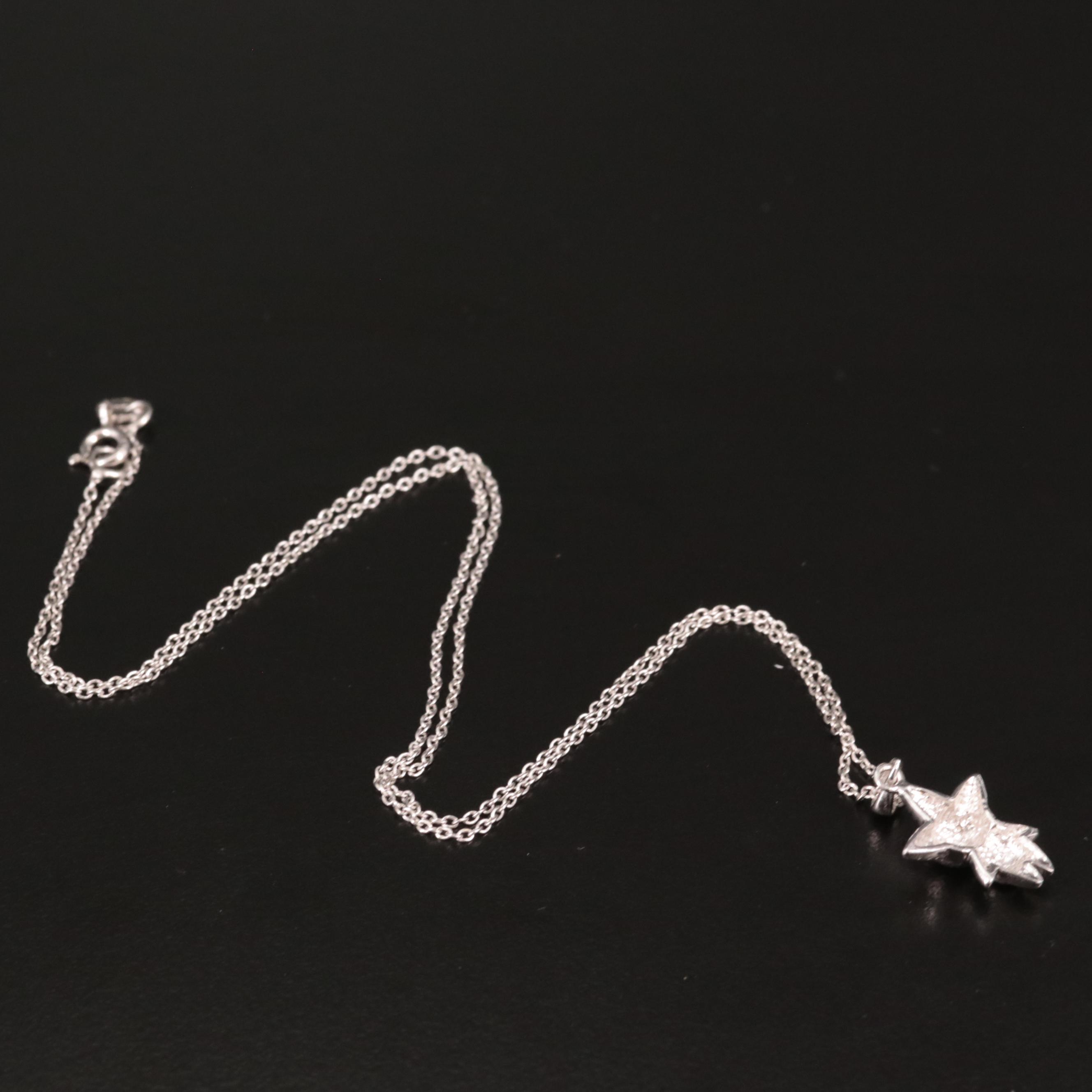 Sterling Clown Pendant Necklace