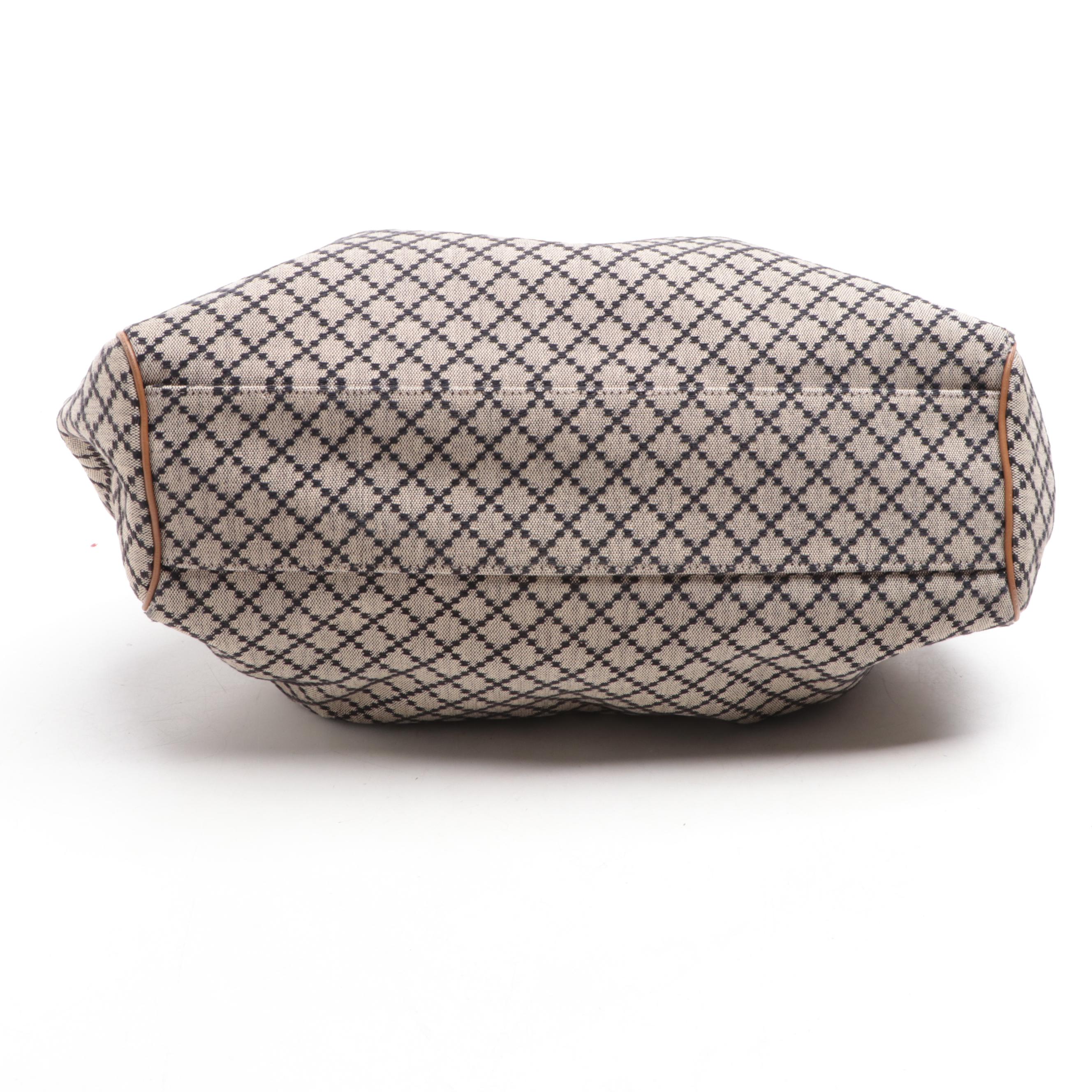 Gucci Sukey Tote in Diamante Canvas with Leather Trim