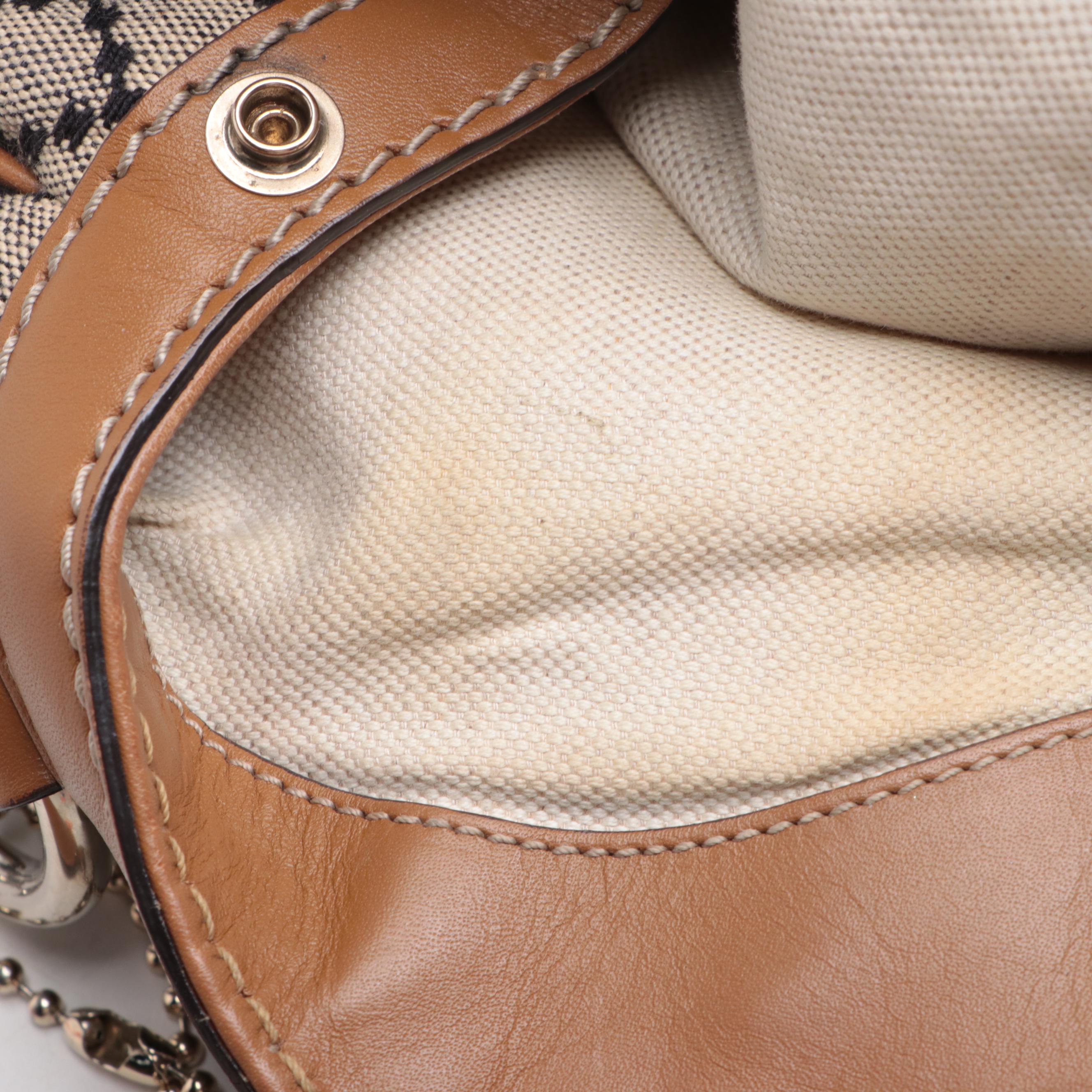 Gucci Sukey Tote in Diamante Canvas with Leather Trim