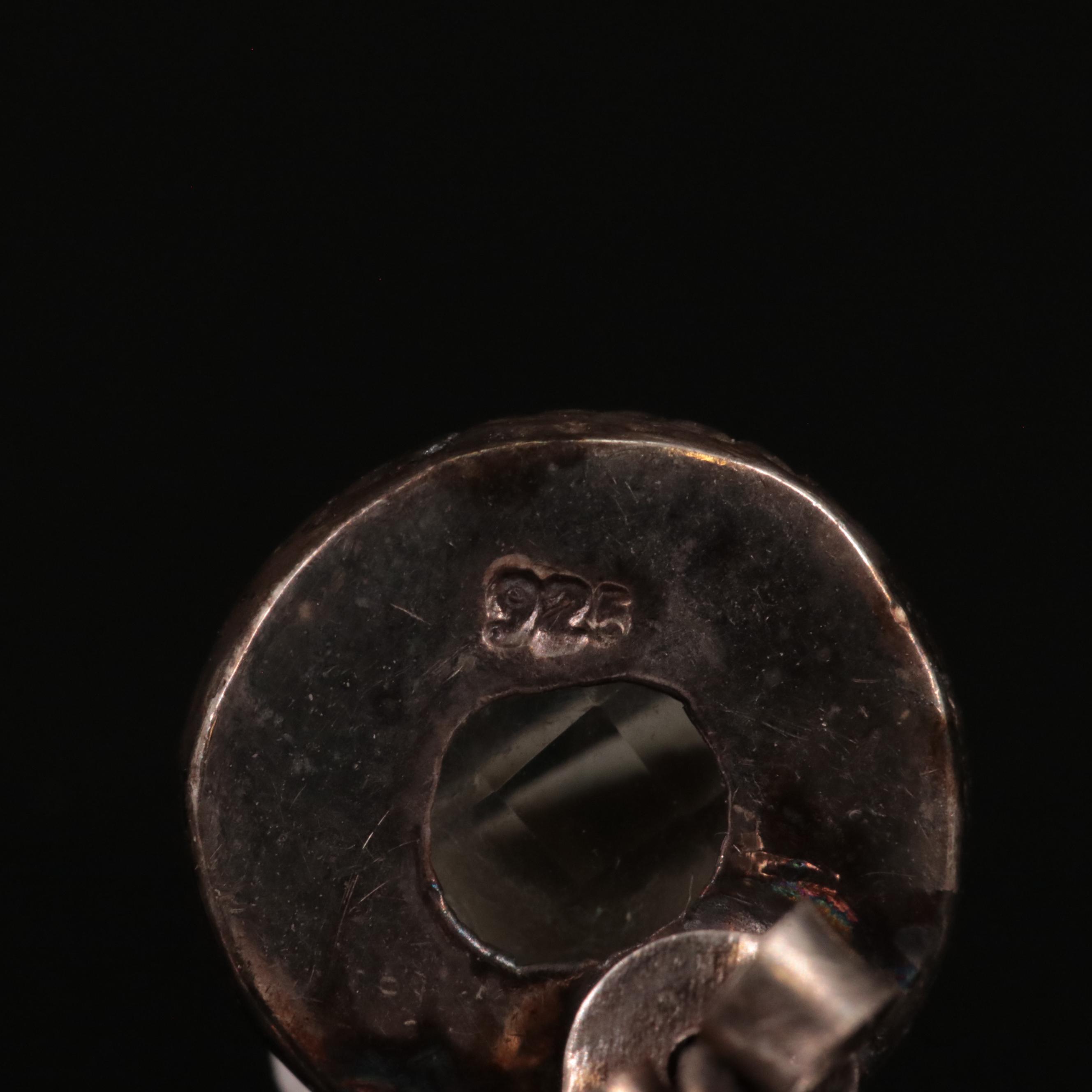 Sterling Citrine Stud Earrings