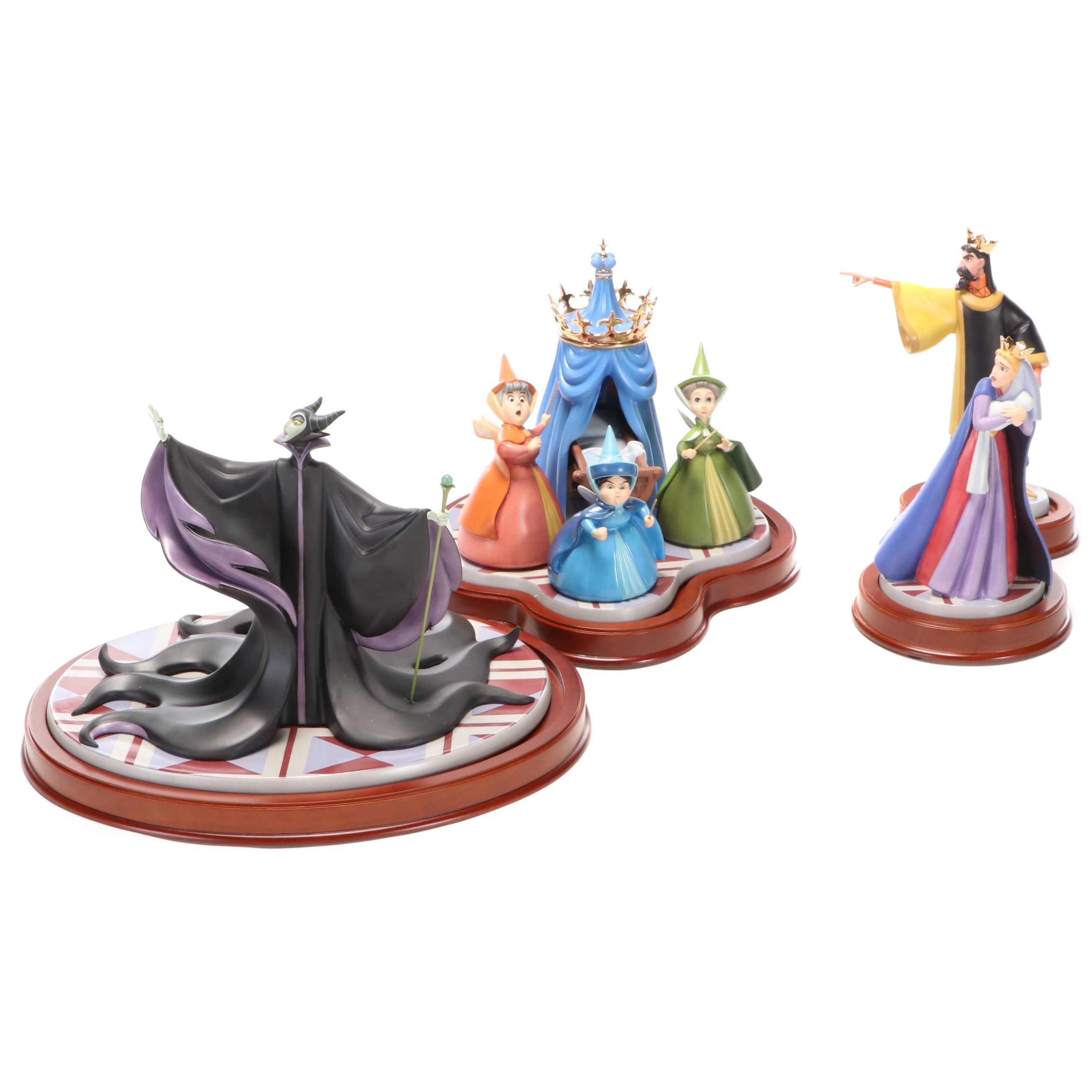 Disney 45th Anniversary Limited Edition "An Uninvited Guest" Ceramic Figurines