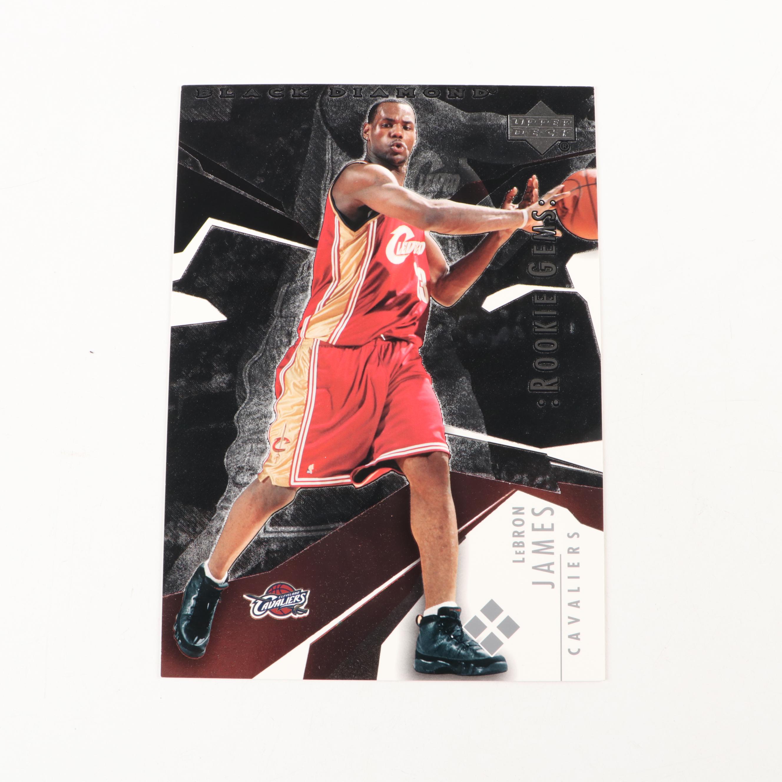 2003 Upper Deck Black Diamond LeBron James Jumbo Rookie Card and More