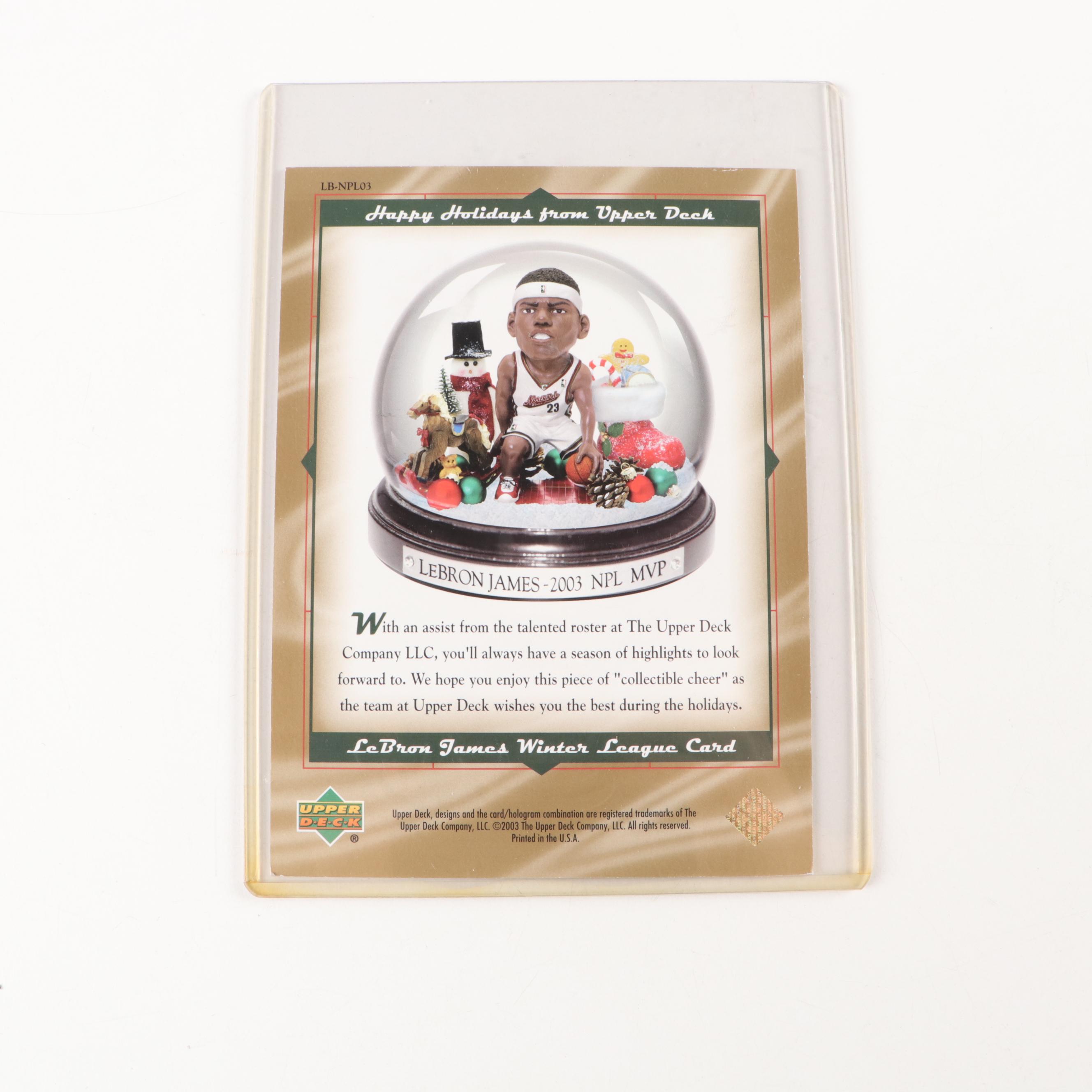 2003 Upper Deck Black Diamond LeBron James Jumbo Rookie Card and More