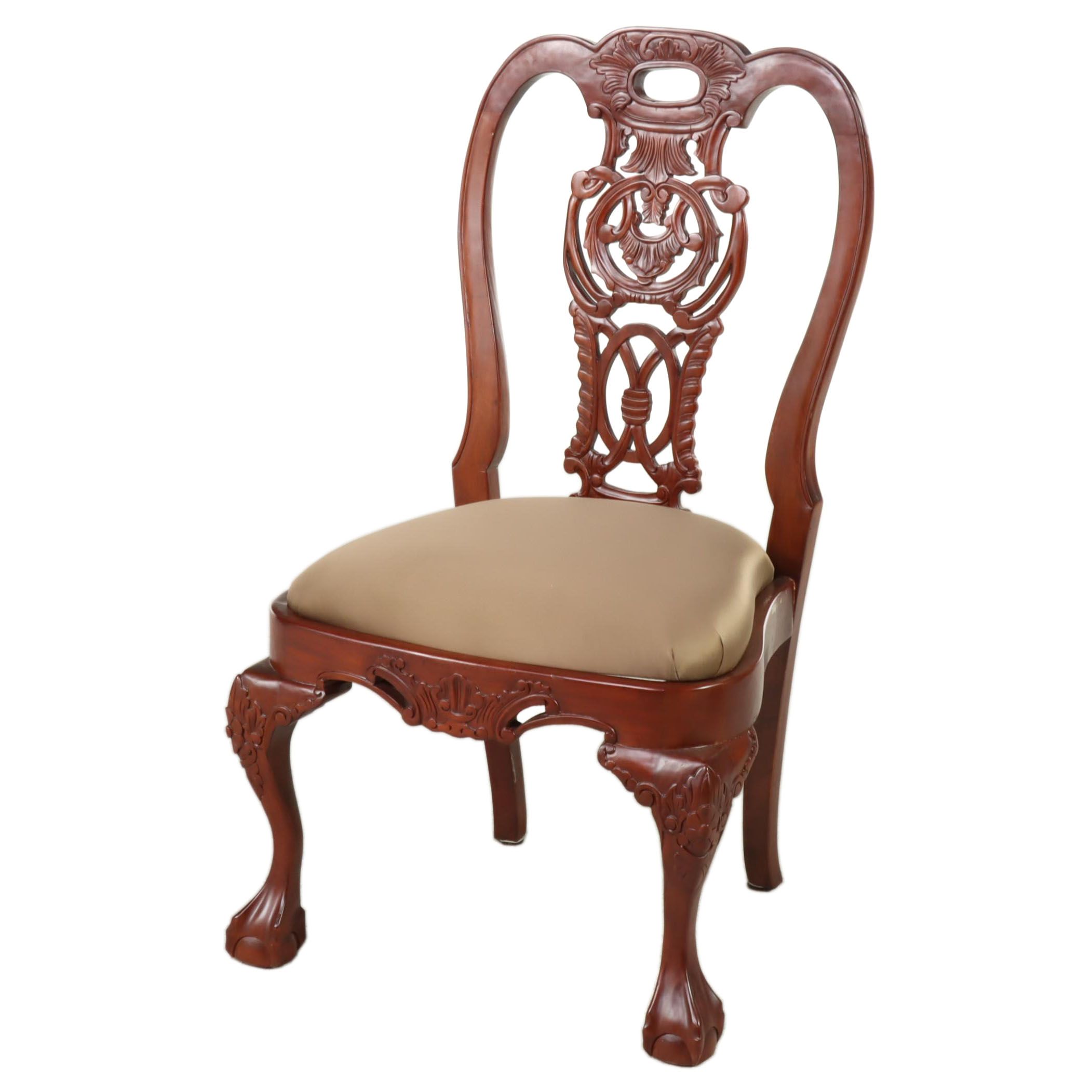 George III Style Mahogany Side Chair