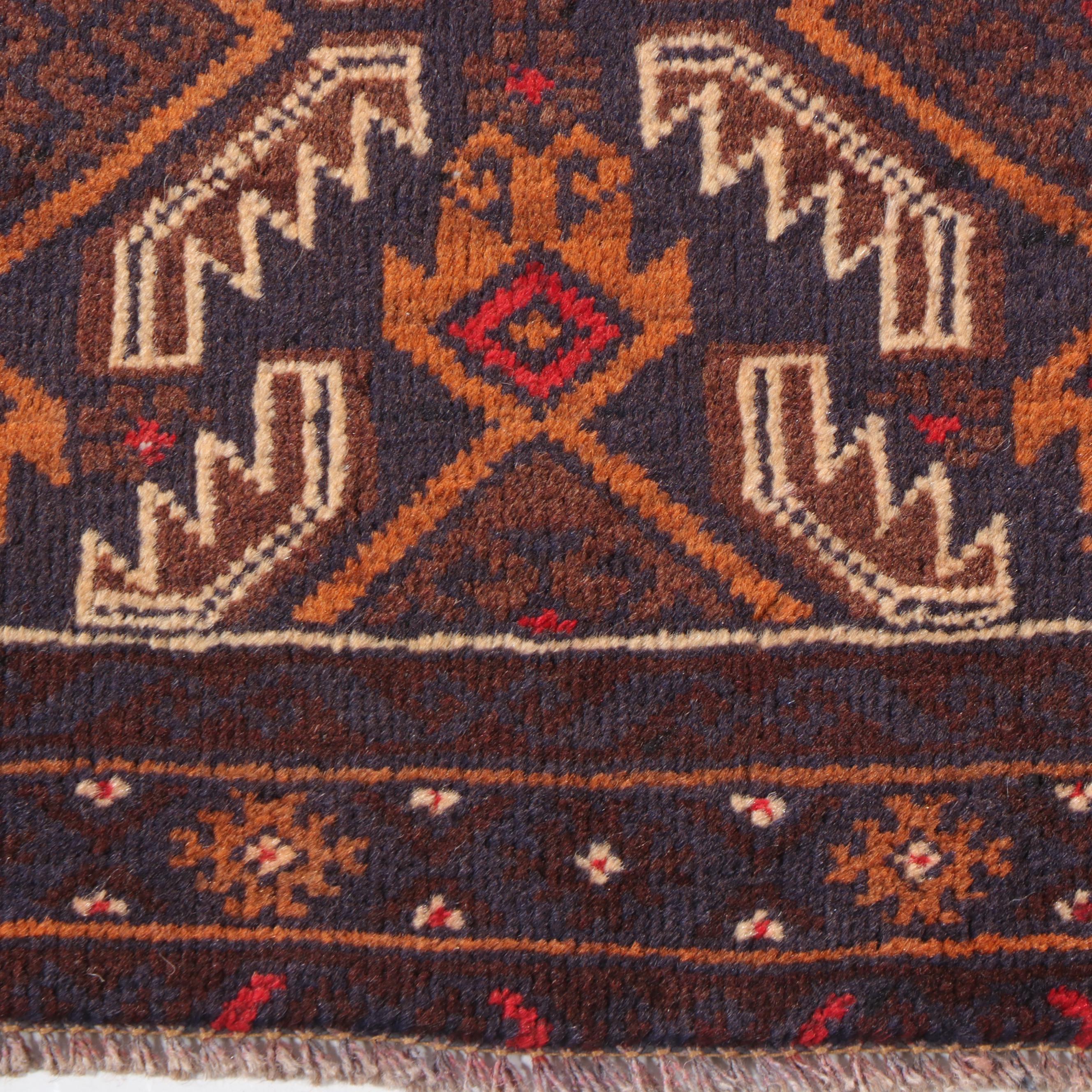 2'10 x 4'4 Hand-Knotted Afghan Taimani Accent Rug