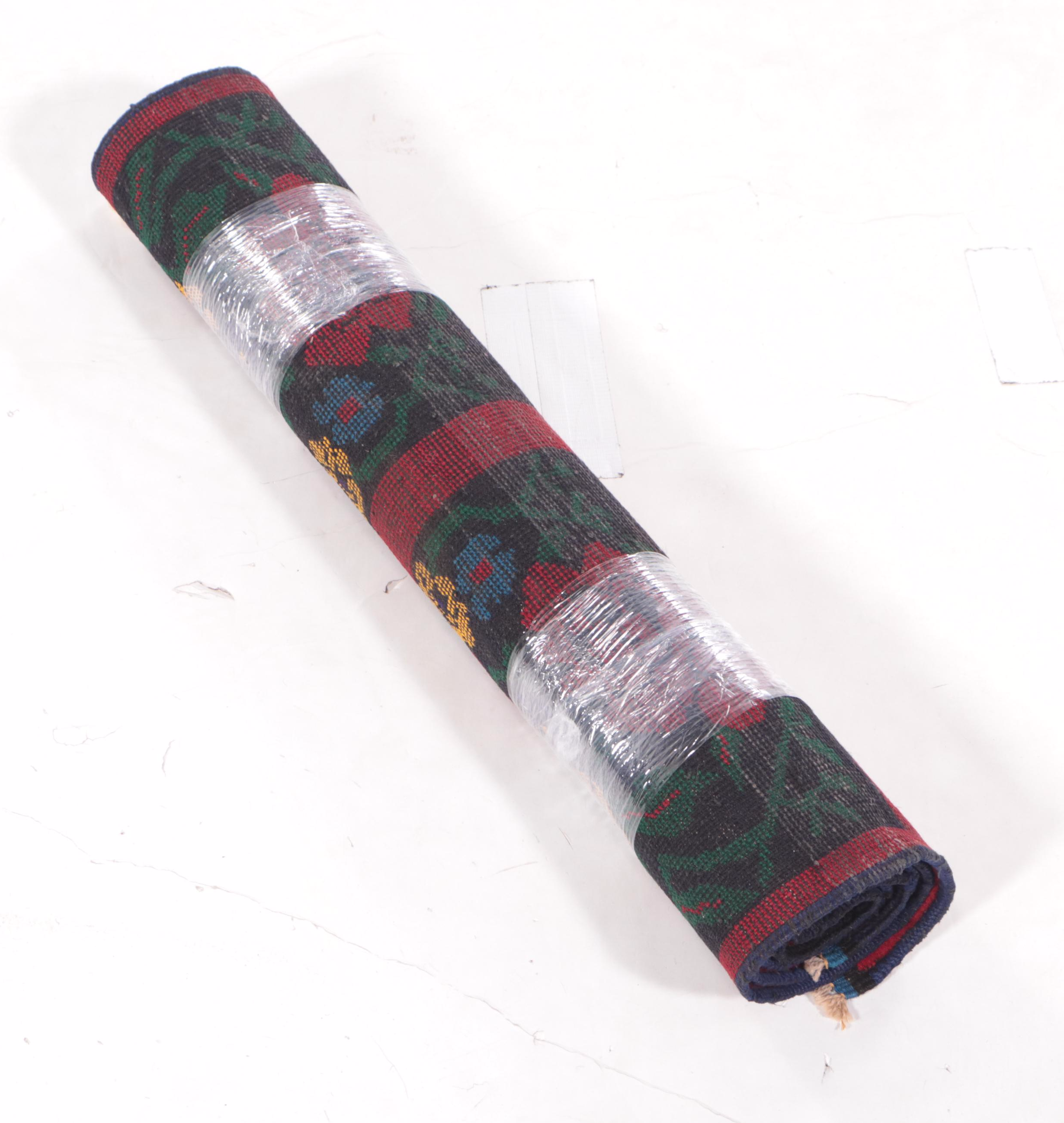 2'6 x 4'11 Hand-Knotted Afghan Baluch Accent Rug