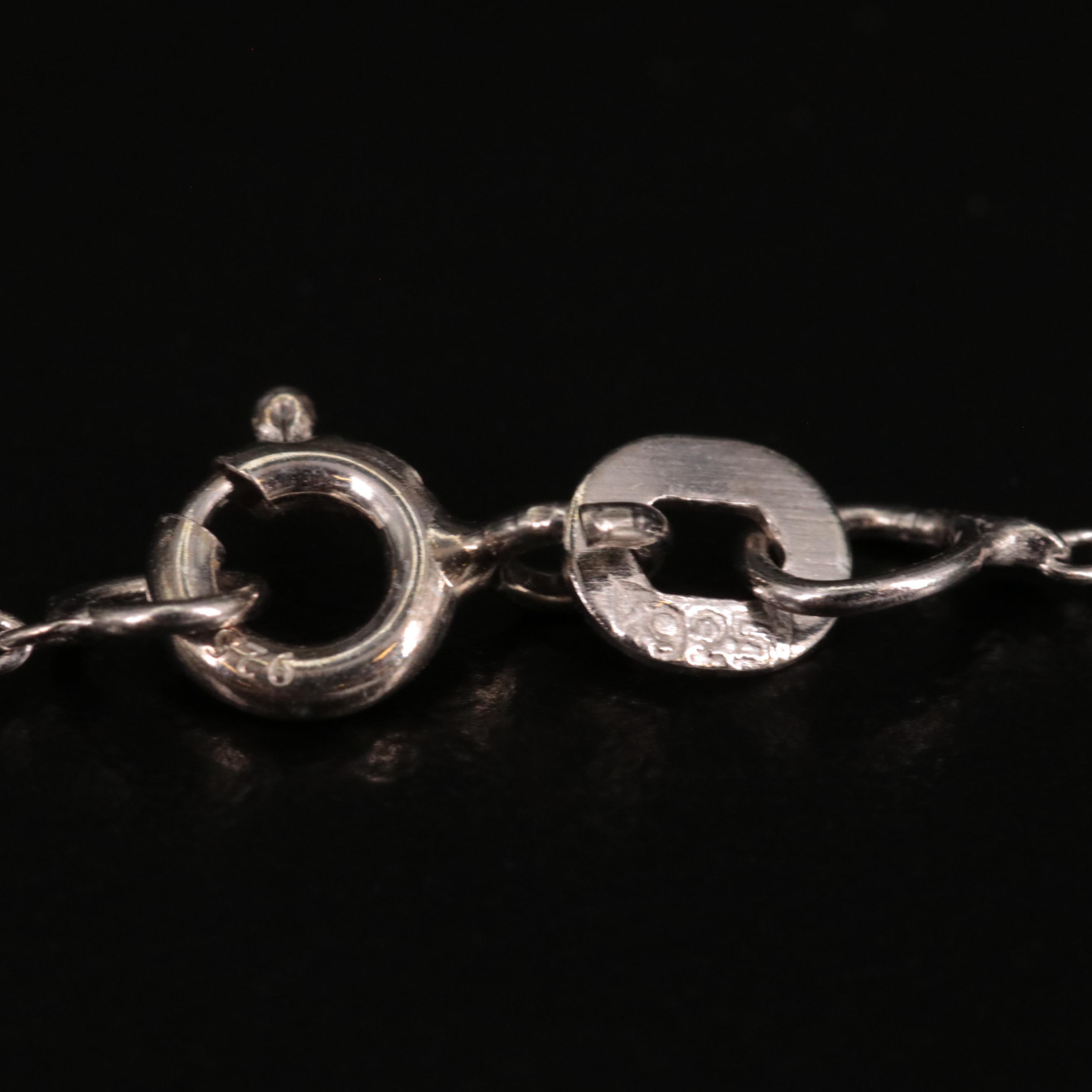 Sterling Heart with Keyhole Pendant Necklace