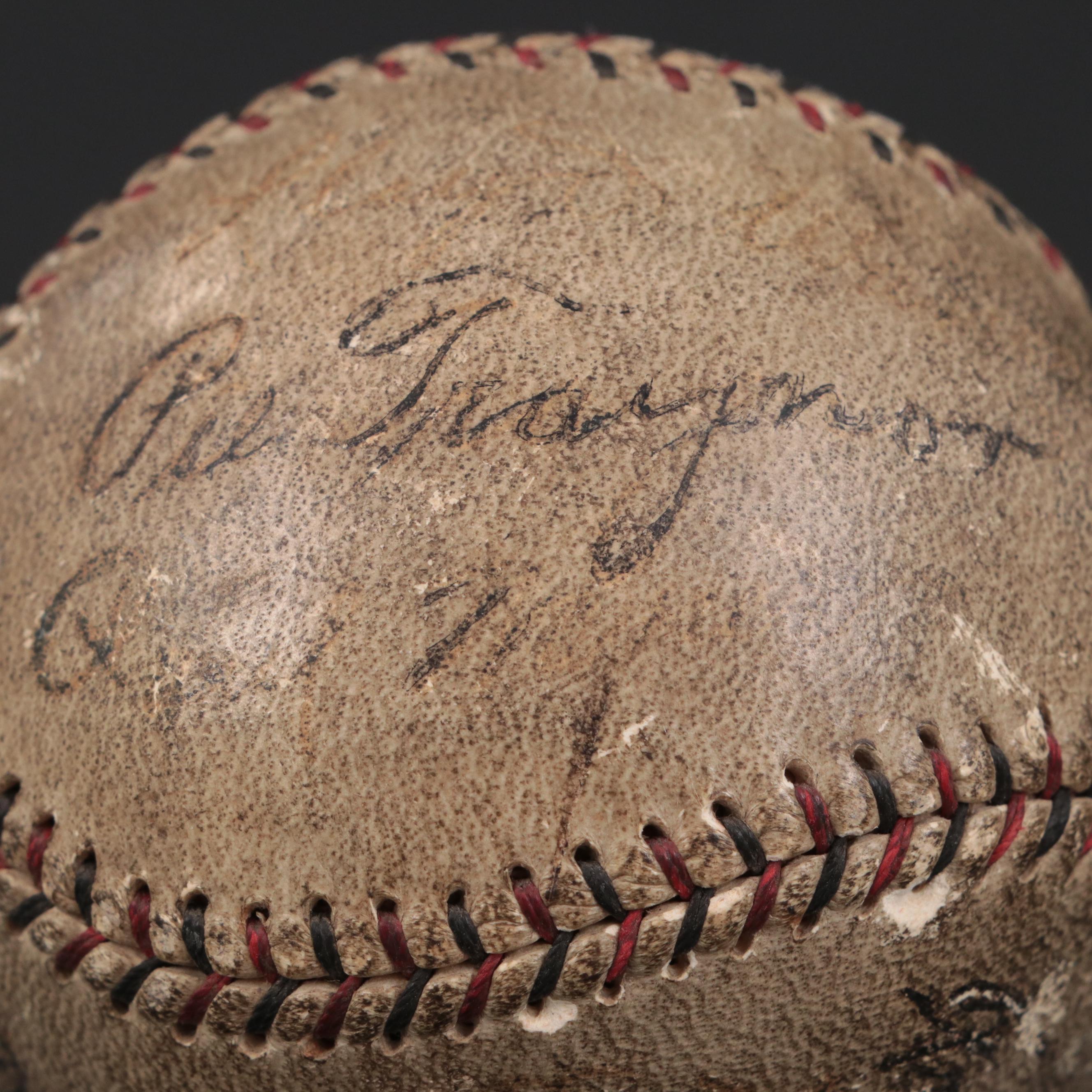 Pie Traynor, Fred Brickell and More 1929 Pittsburgh Pirates Signed Baseball