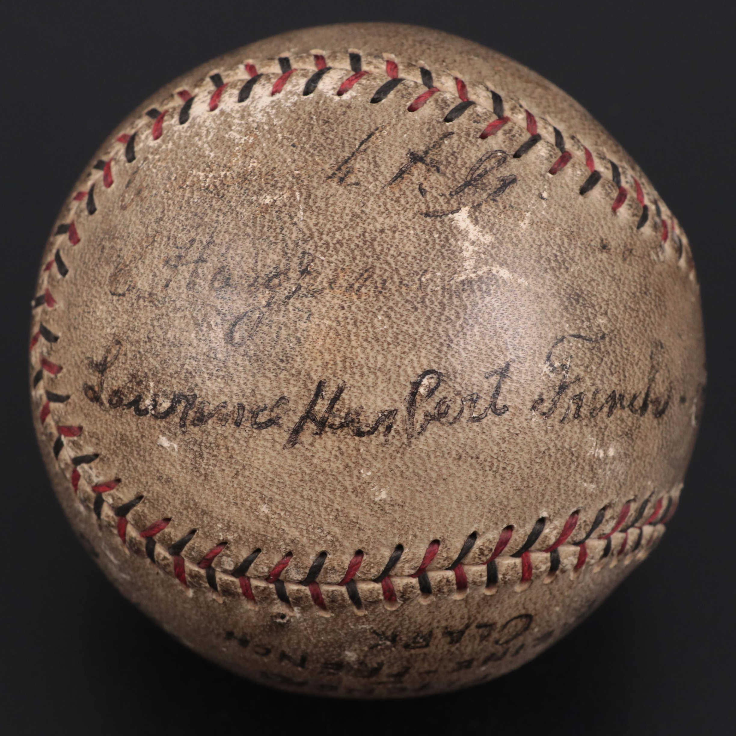 Pie Traynor, Fred Brickell and More 1929 Pittsburgh Pirates Signed Baseball