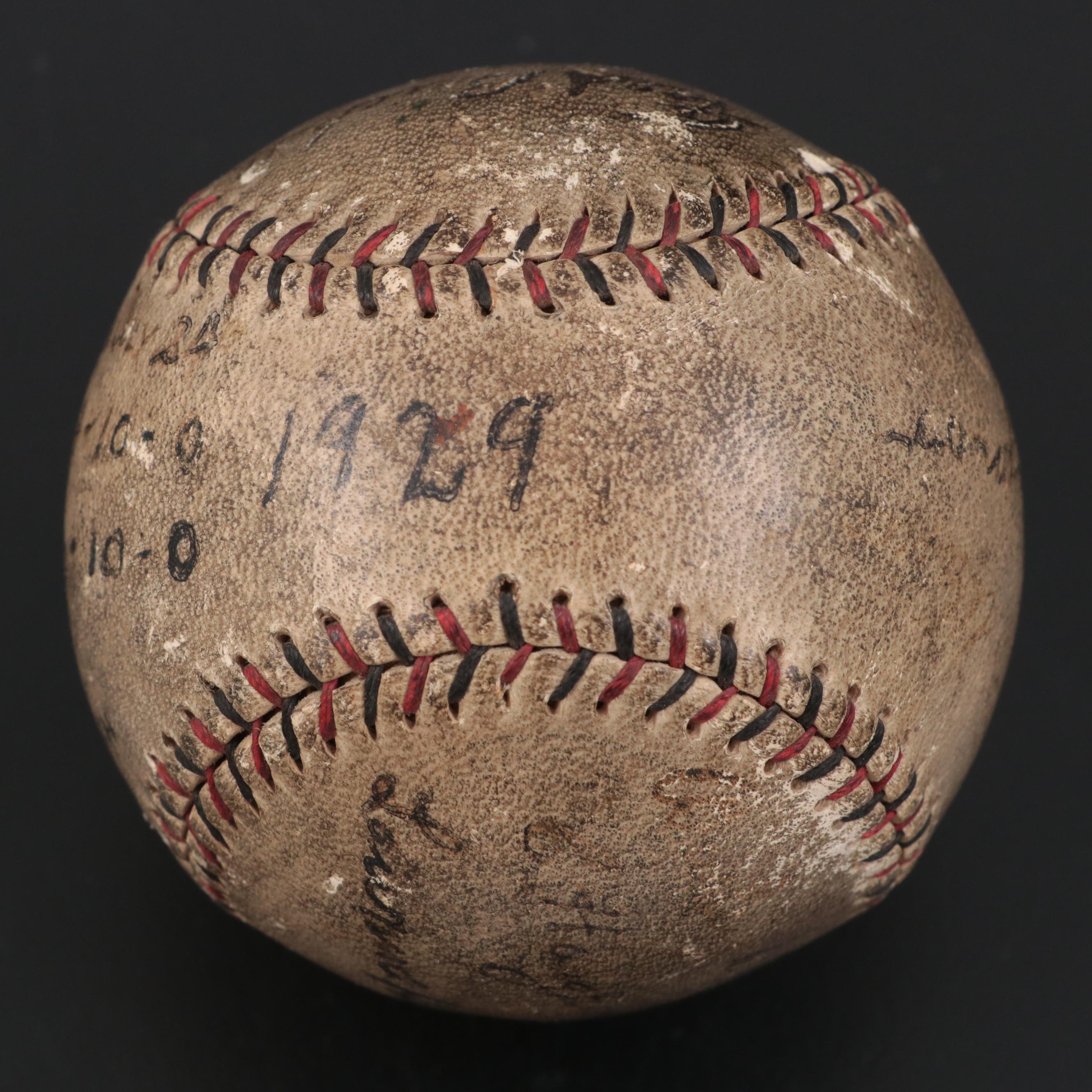 Pie Traynor, Fred Brickell and More 1929 Pittsburgh Pirates Signed Baseball