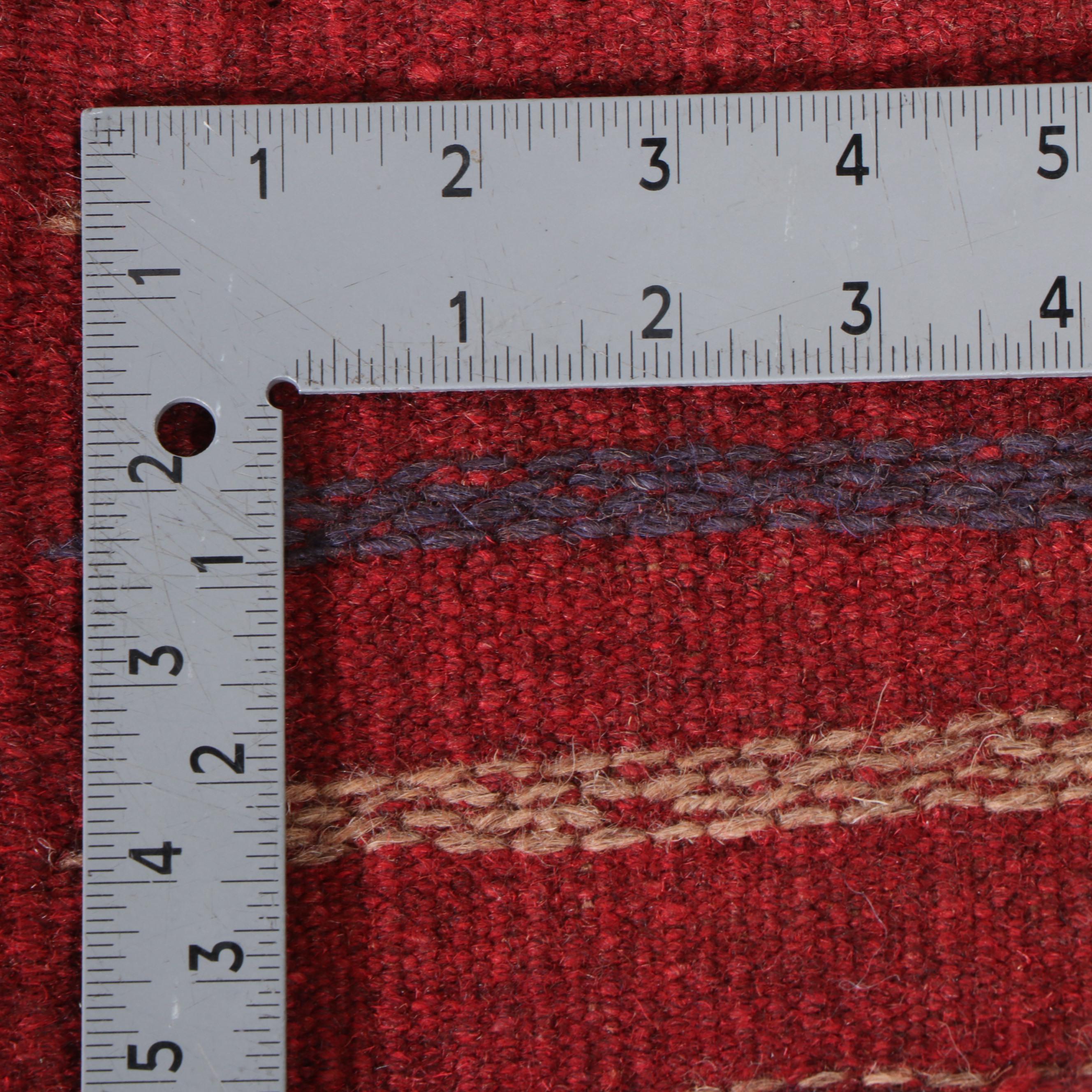 2' x 8'3 Hand-Knotted Afghan Mixed Technique Carpet Runner