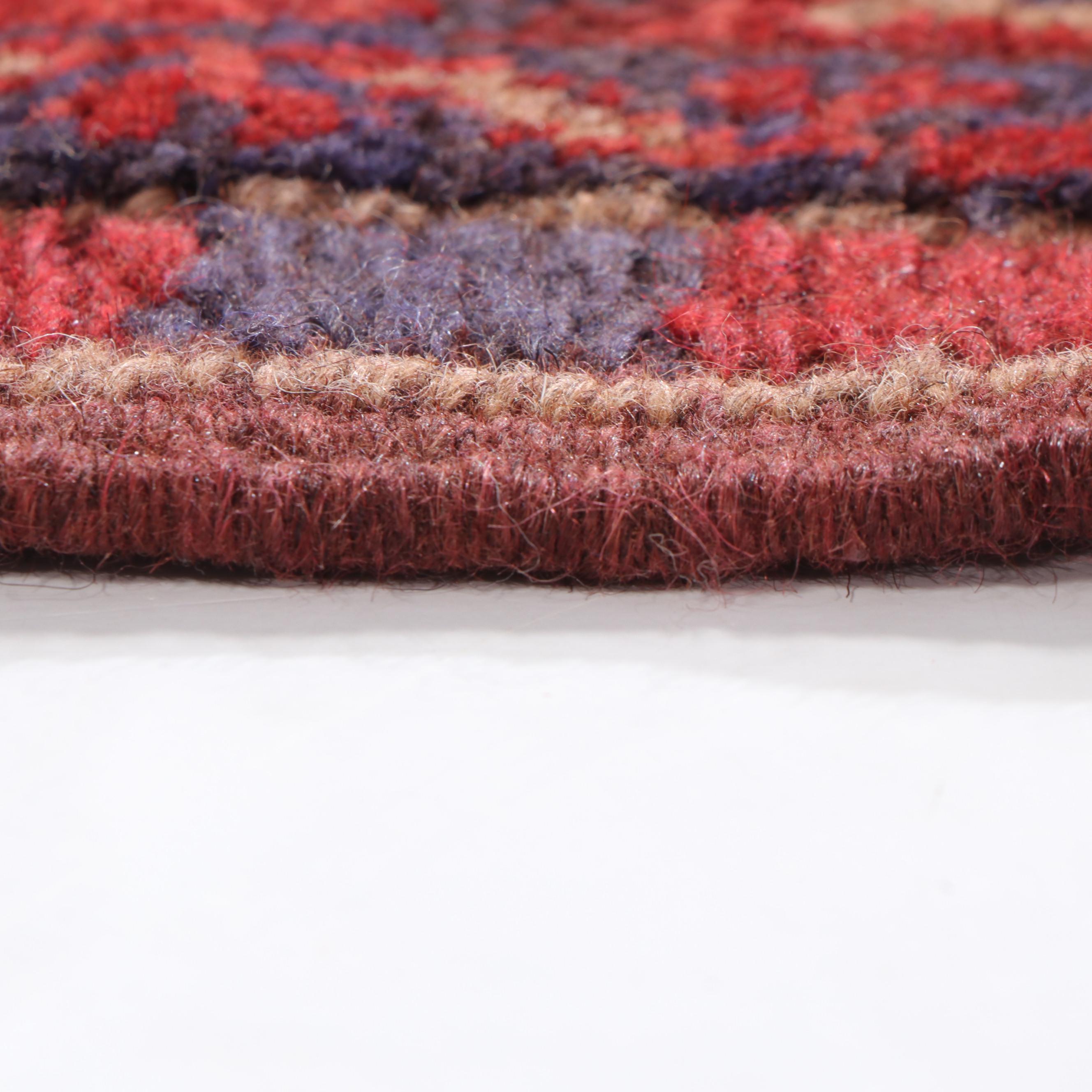 2' x 8'3 Hand-Knotted Afghan Mixed Technique Carpet Runner