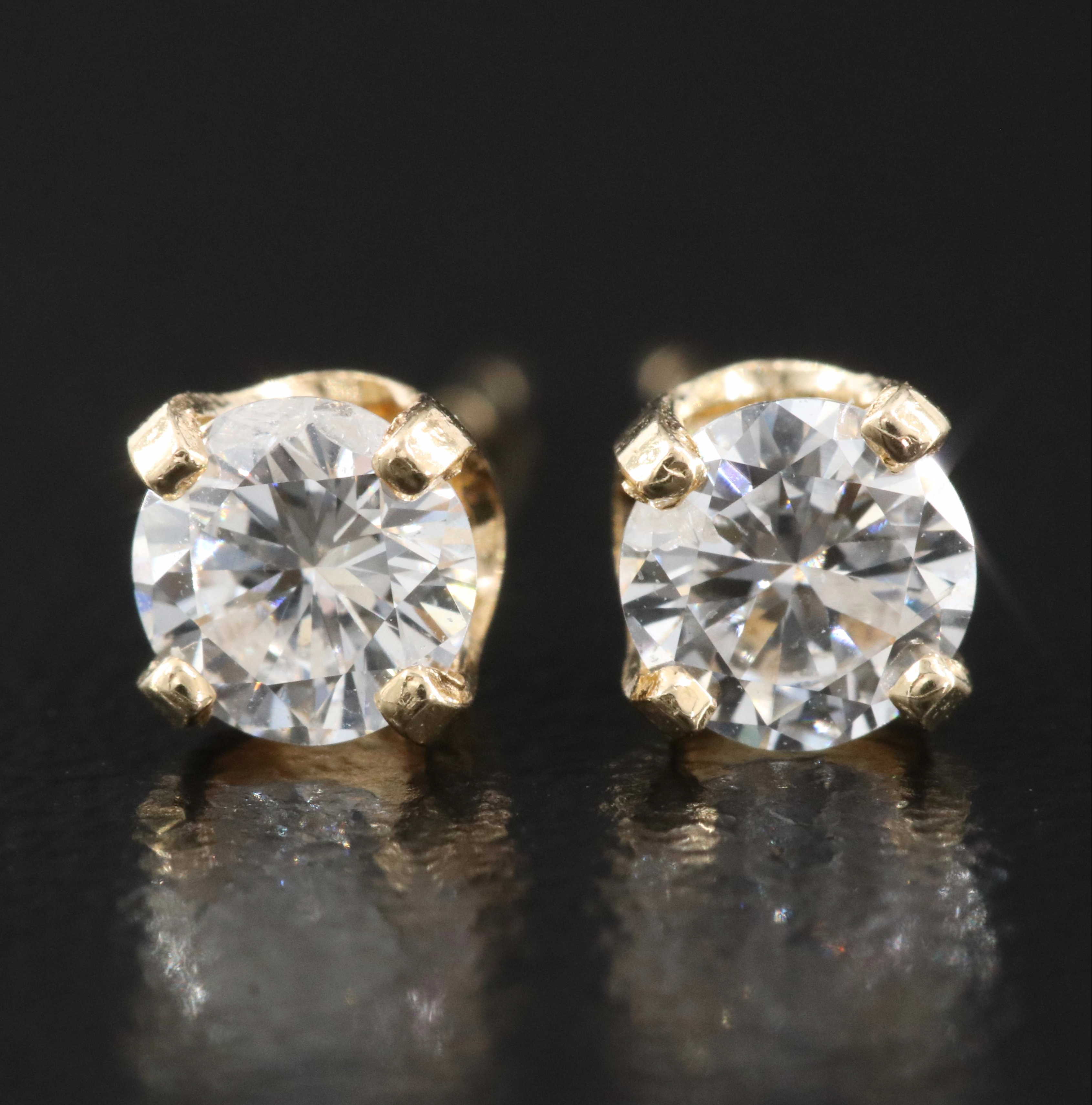 14K 0.49 CTW Diamond Stud Earrings