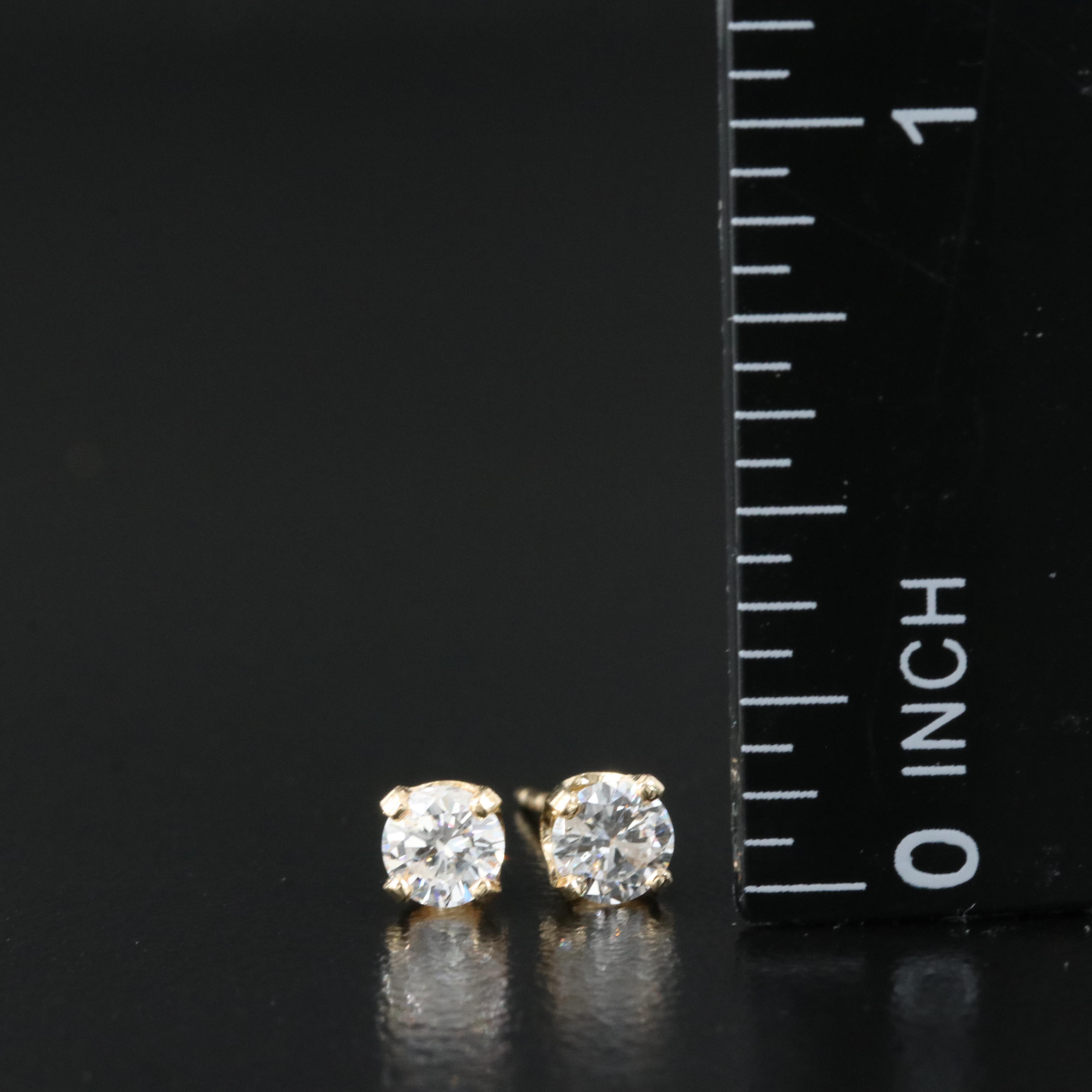 14K 0.49 CTW Diamond Stud Earrings