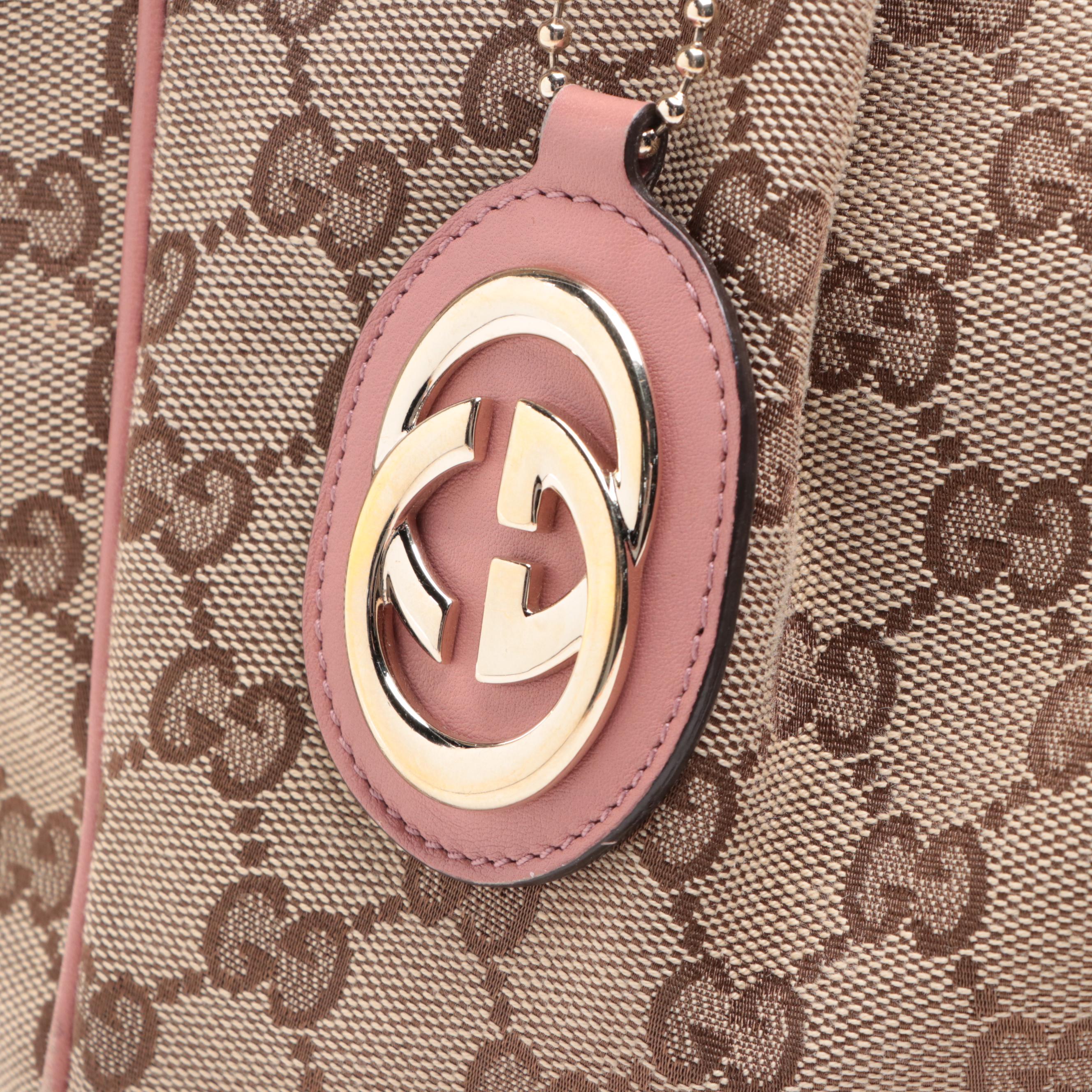 Gucci Sukey GG Canvas and Leather Handbag