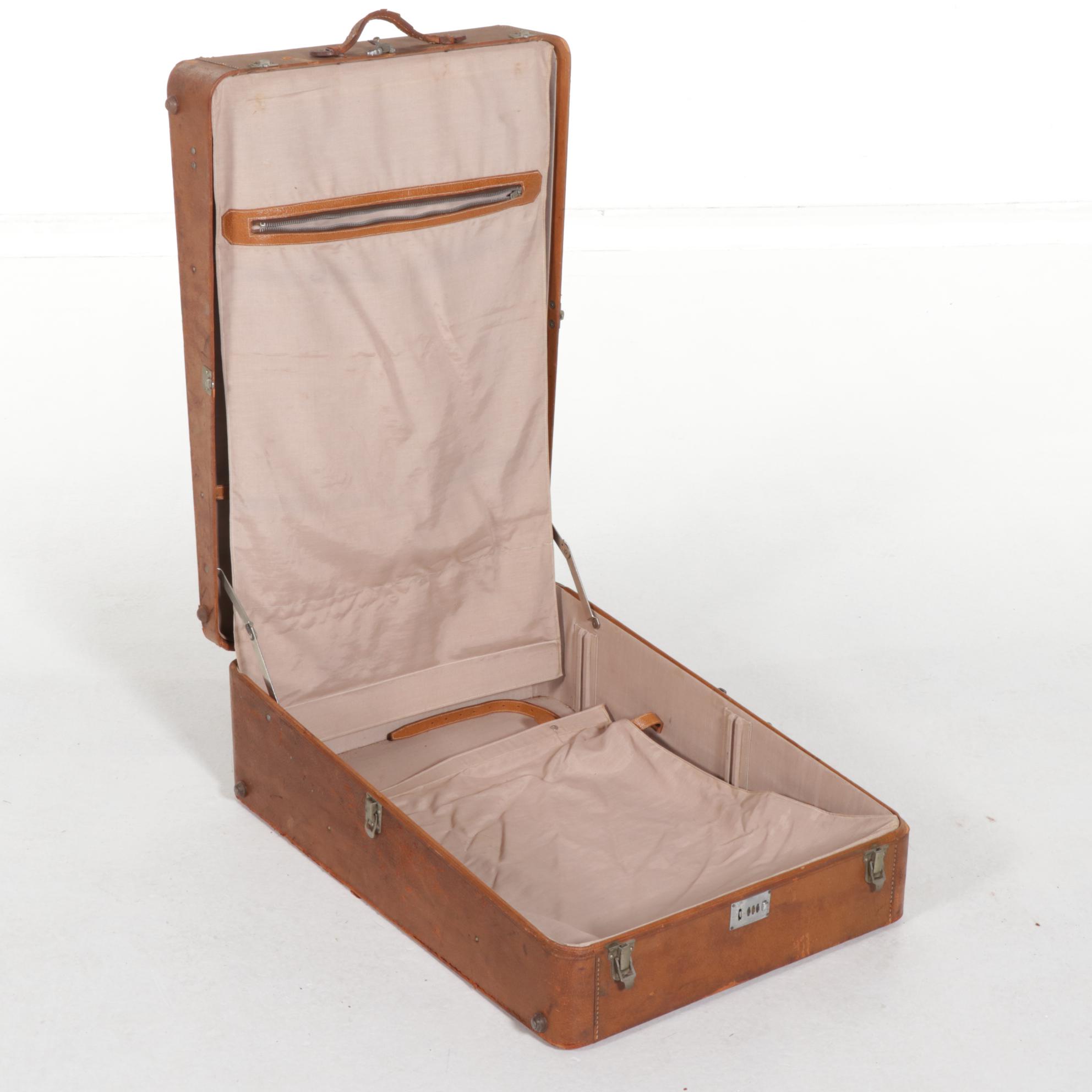 Leather Gentlemen's Suitcase with University of Florida Decal Suitcase